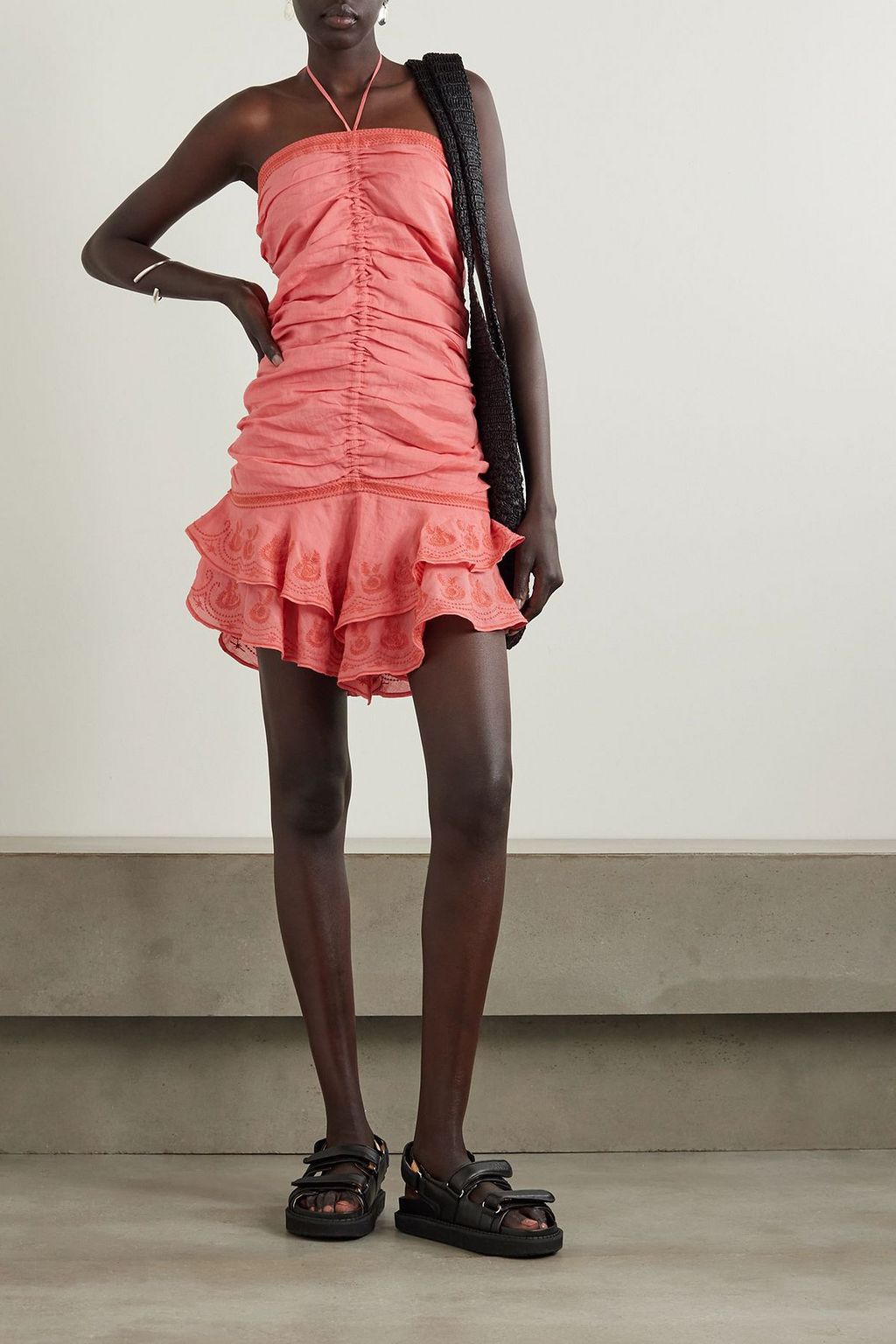 manuela ruched mini dress Clothing : Bodycon Dresses : 'Emanuela' Black Draped Ruched Mini Dress