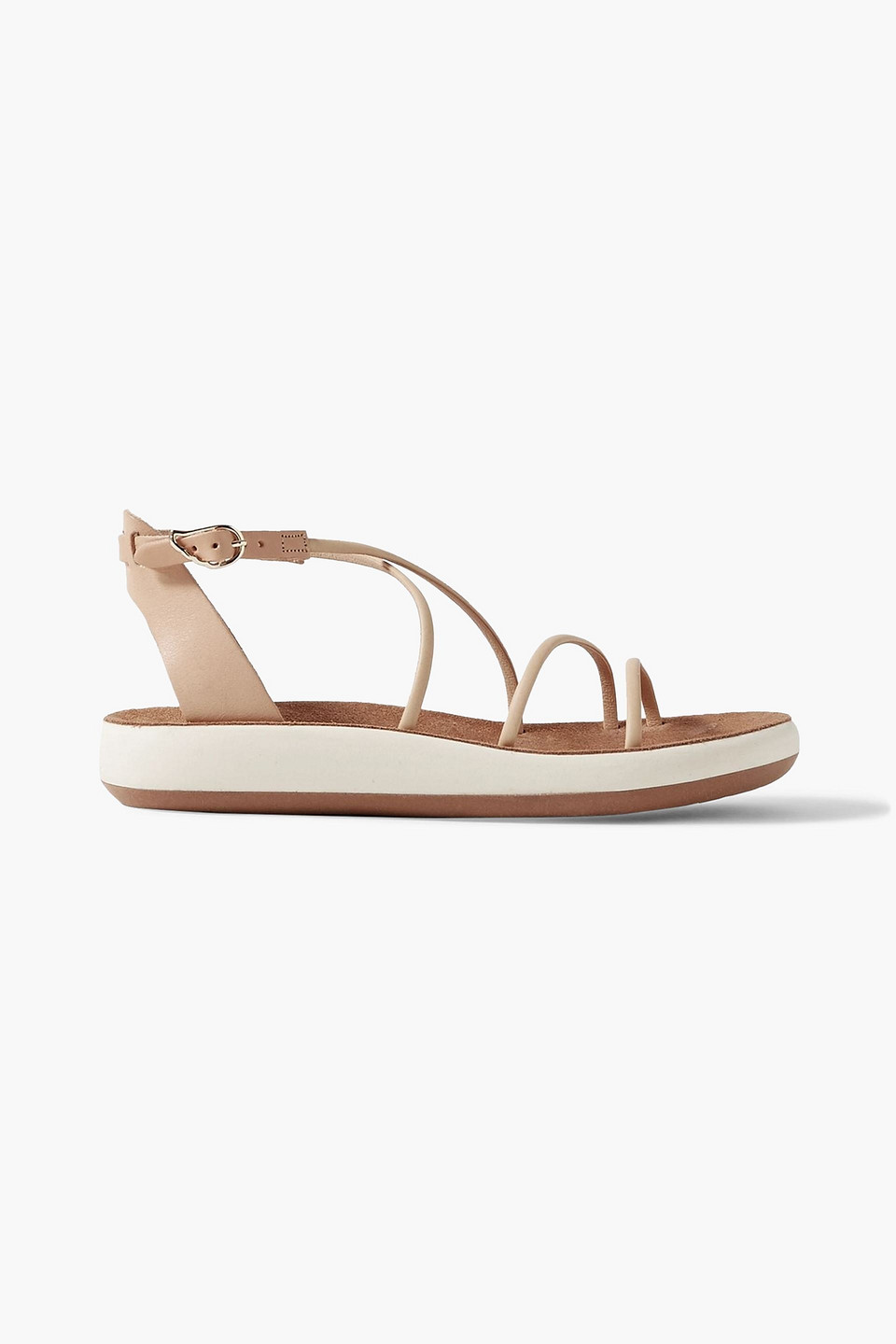 ancient greek sandals - anastasia leather sandals - neutral - eu 35
