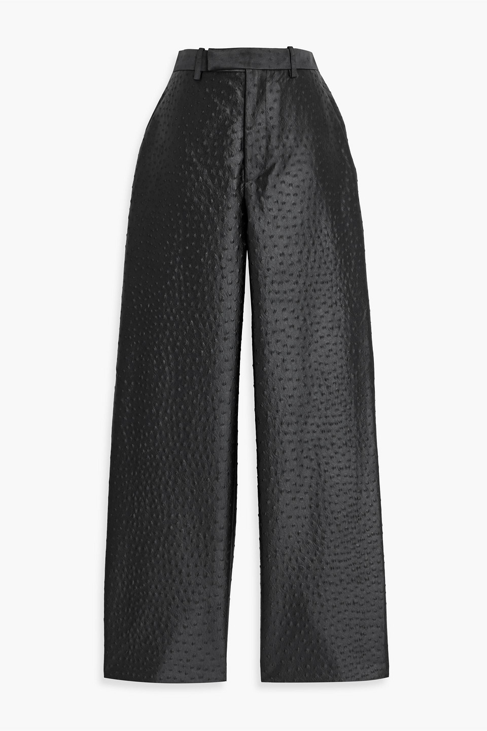 Rohe Cloqué Straight-leg Pants In Black