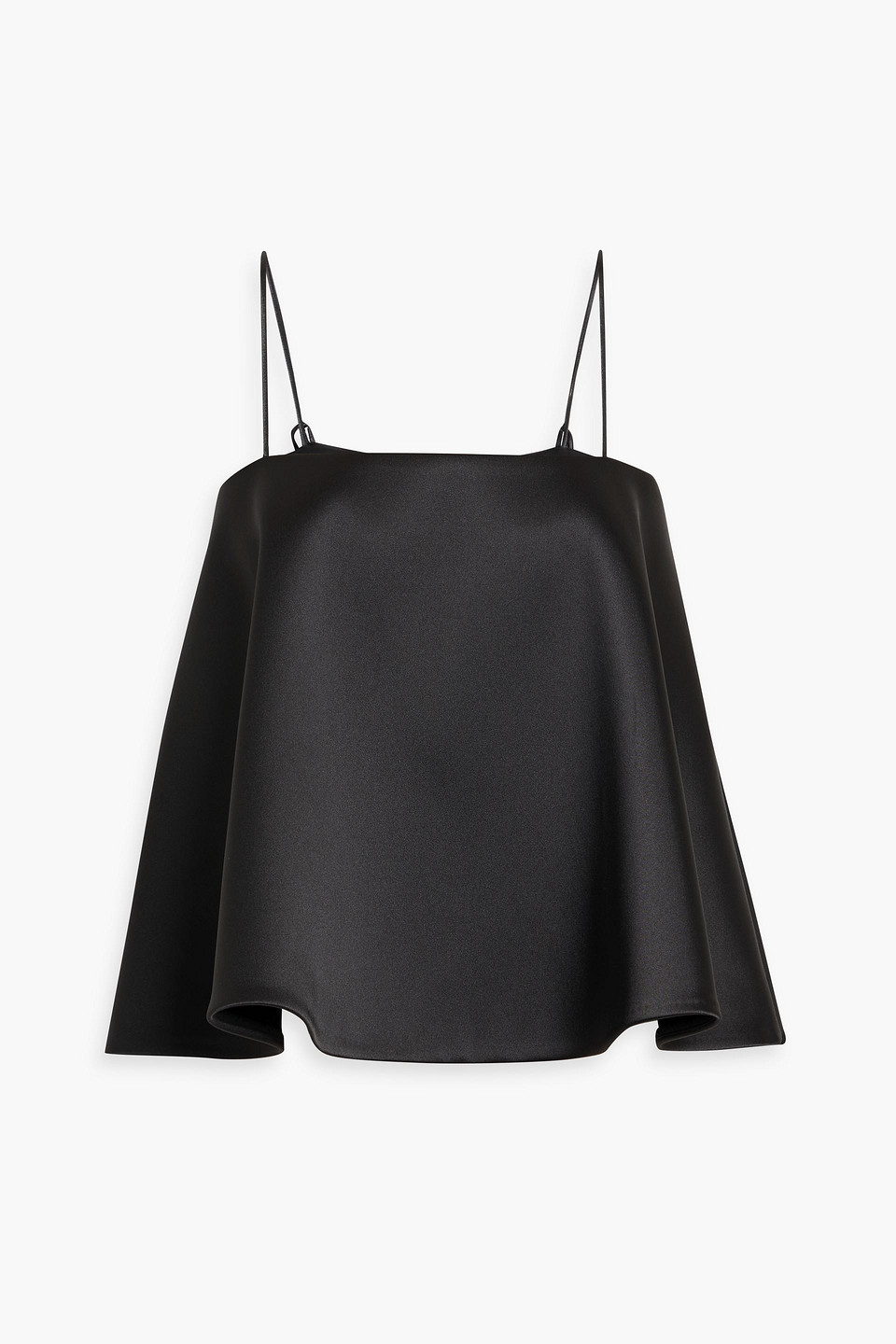 róhe - satin top - black - de 40