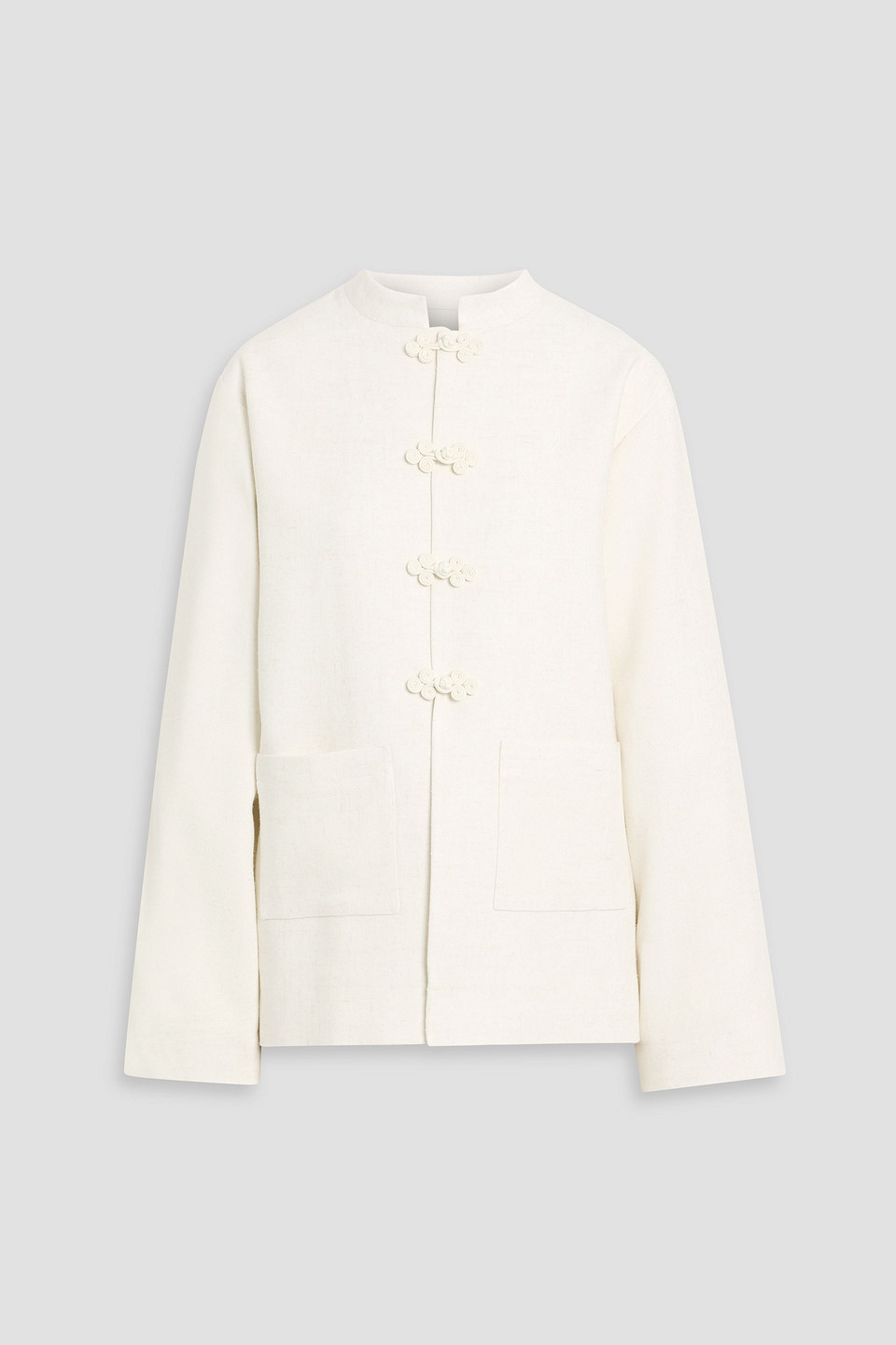 róhe - woven jacket - white - de 38