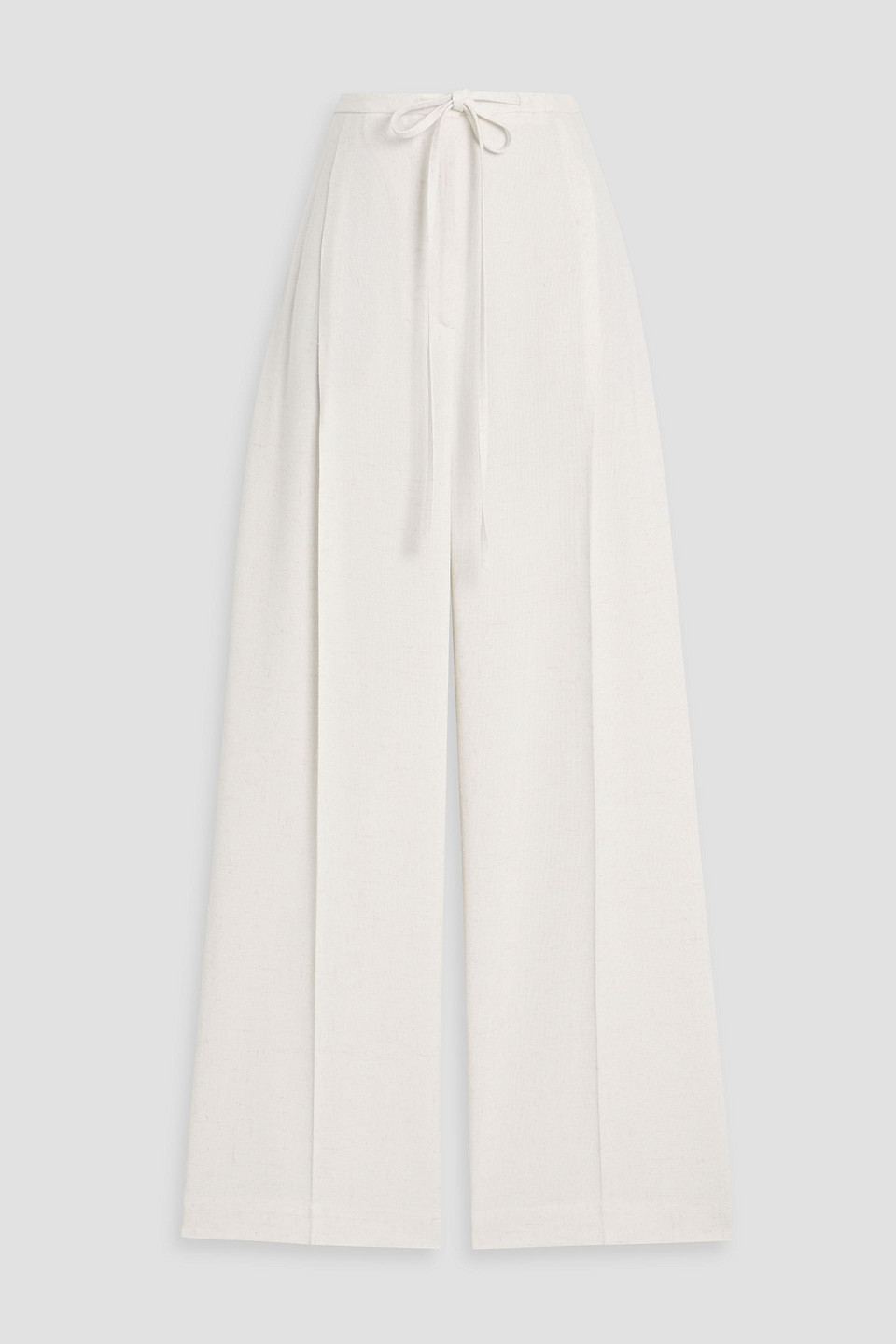 Rohe Pleated Woven Wide-leg Pants In Multi