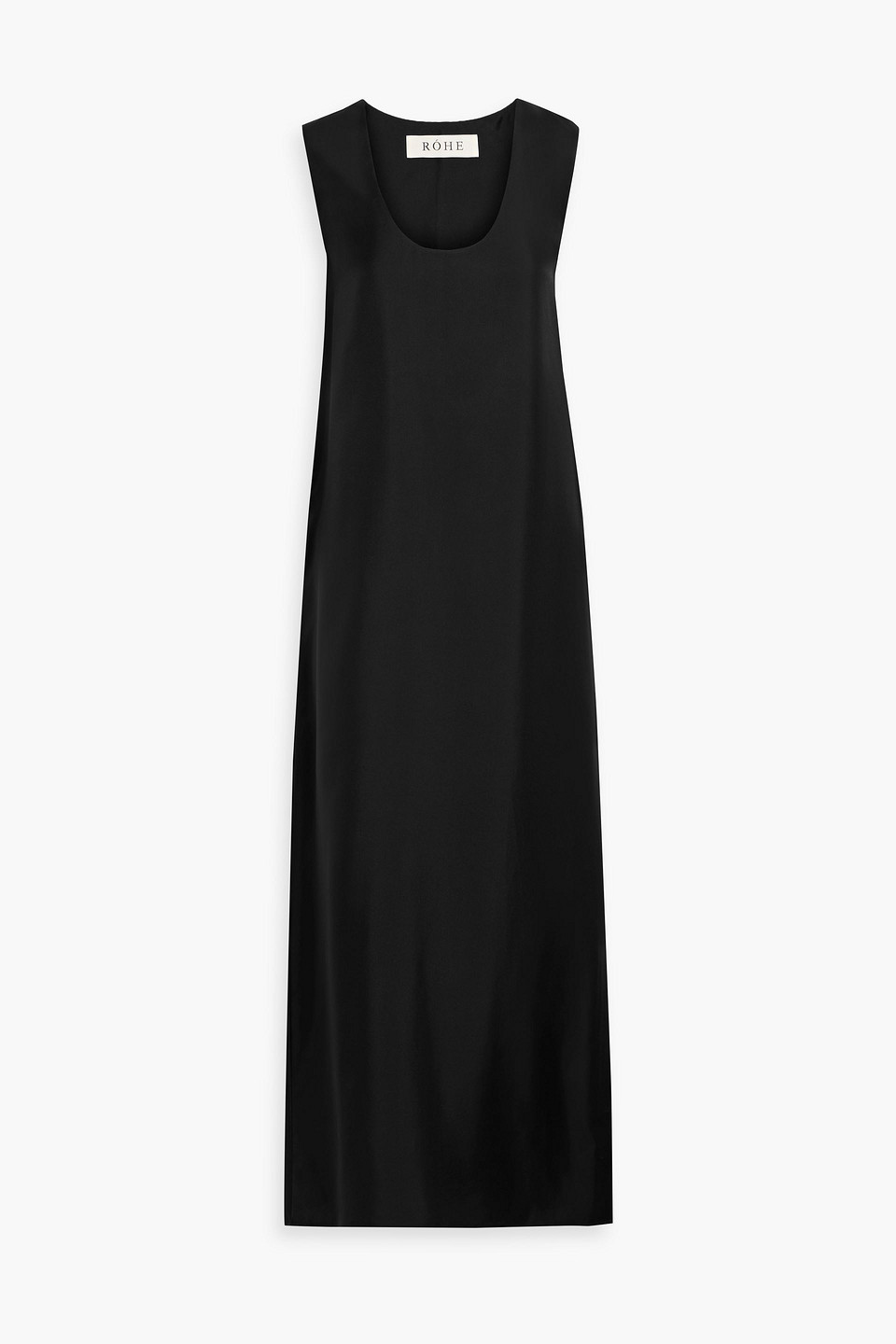 Rohe Silk-satin Maxi Dress In Black
