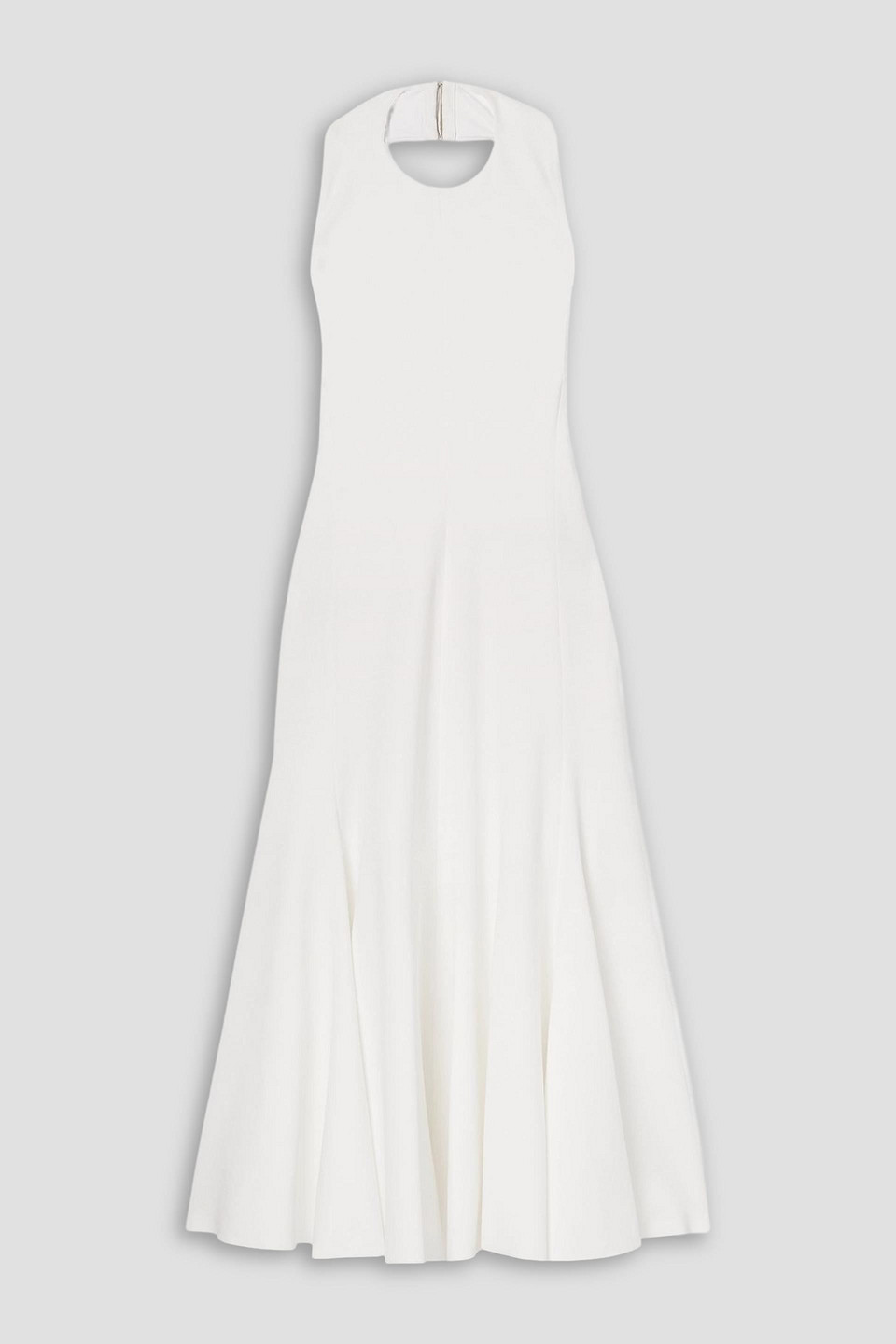 jacquemus - favola open-back crepe-jersey halterneck midi dress - white - xxs