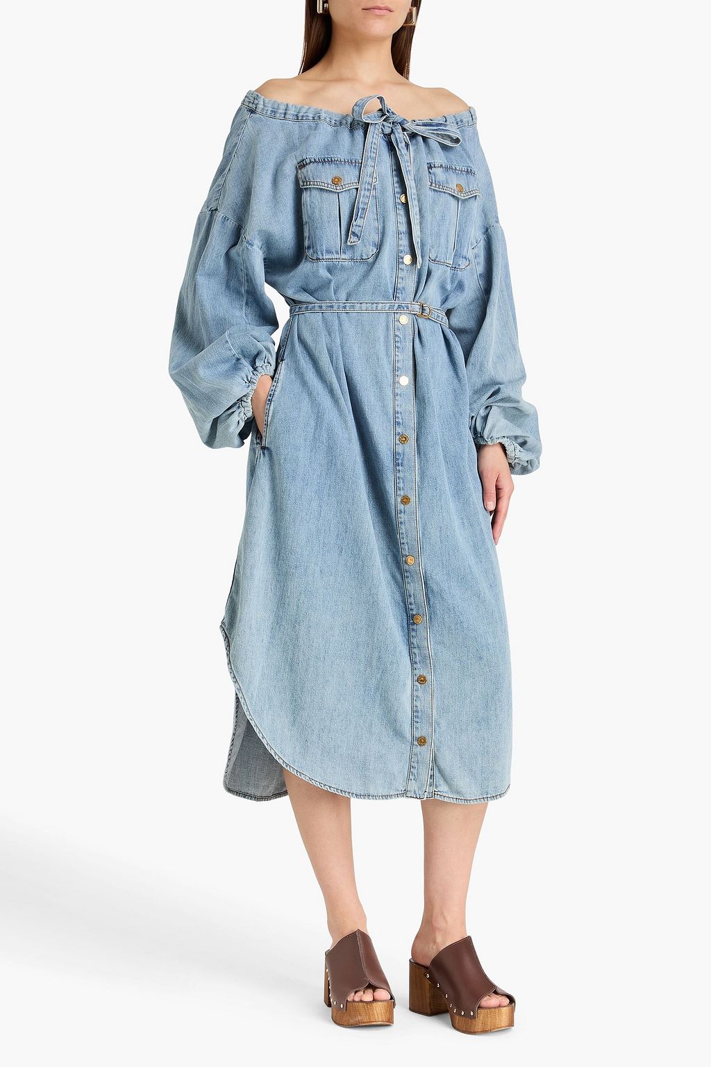 zimmermann denim midi dress Denim midi dress in blue - Zimmermann