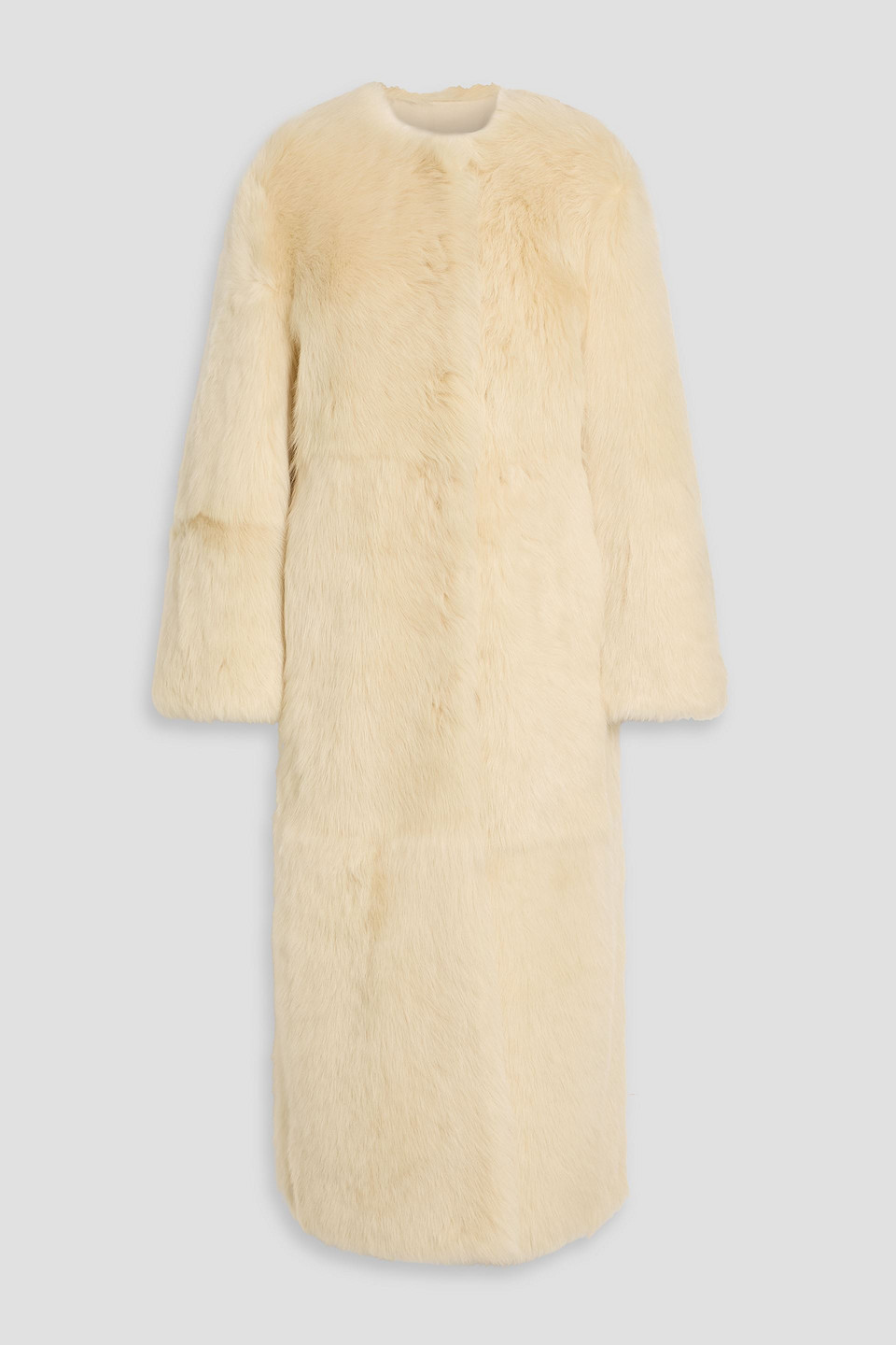 loulou de saison - siba shearling coat - white - fr 36