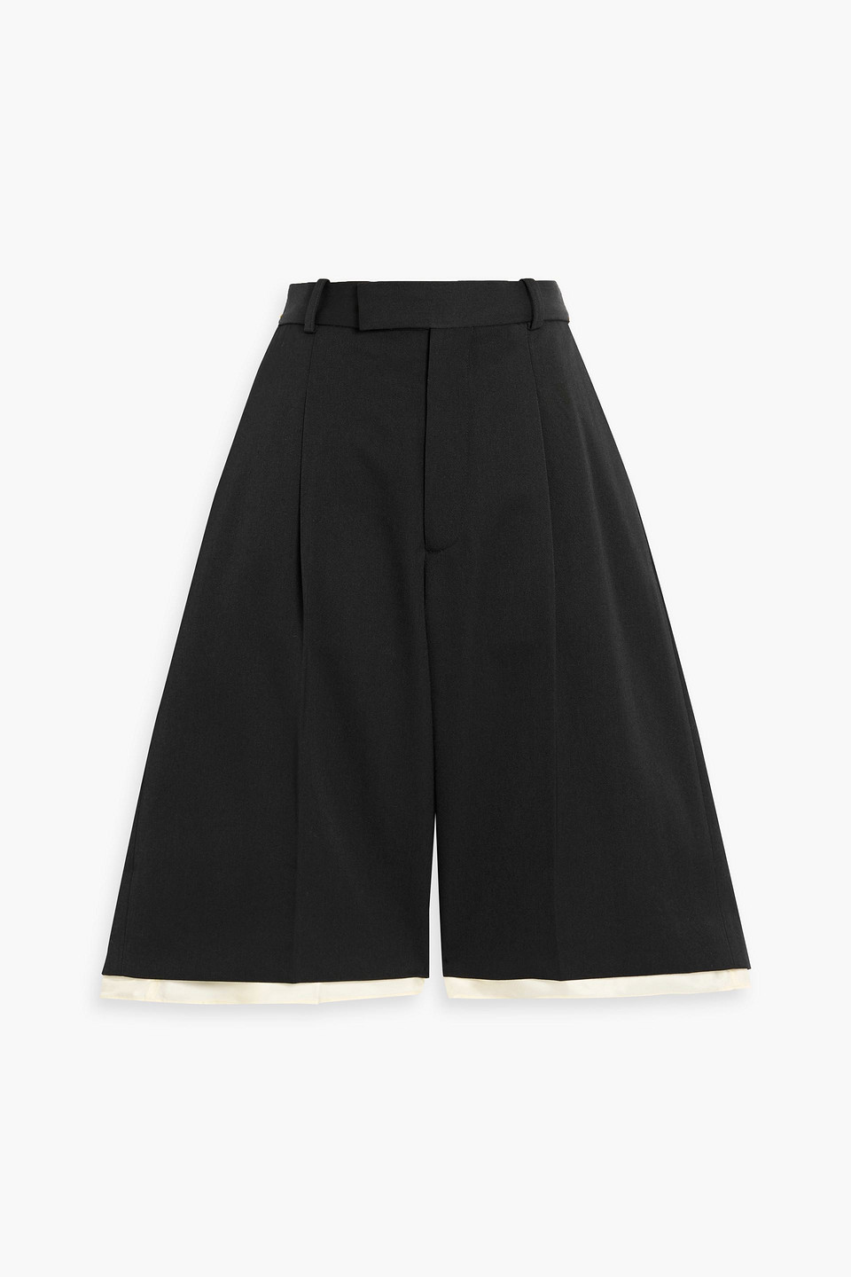 róhe - woven shorts - black - de 36