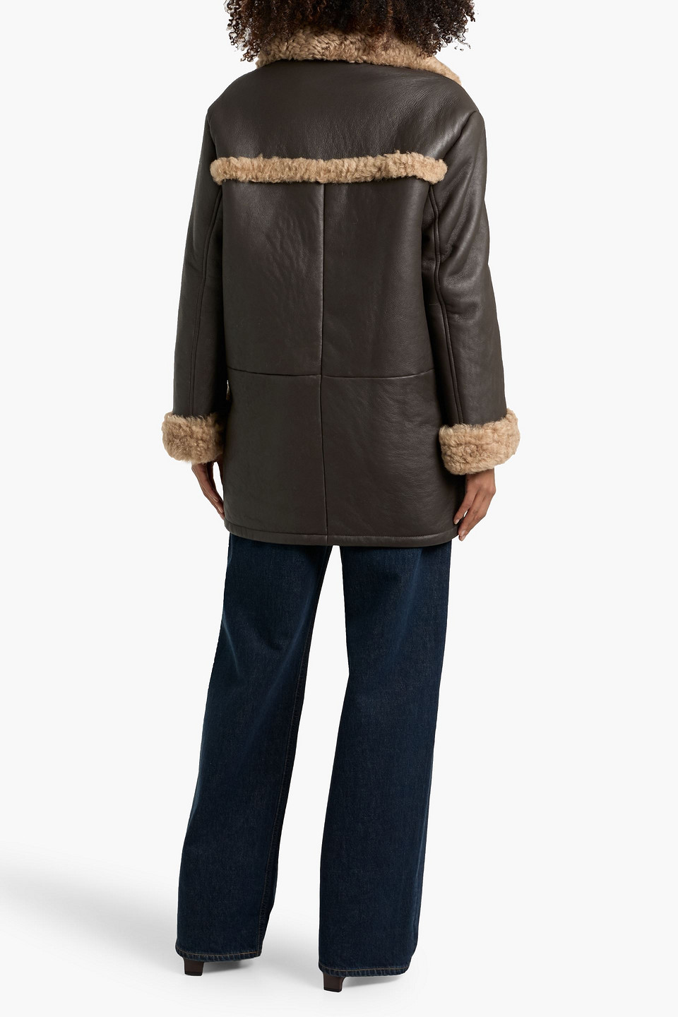 Bally Shearling Coat In Multi