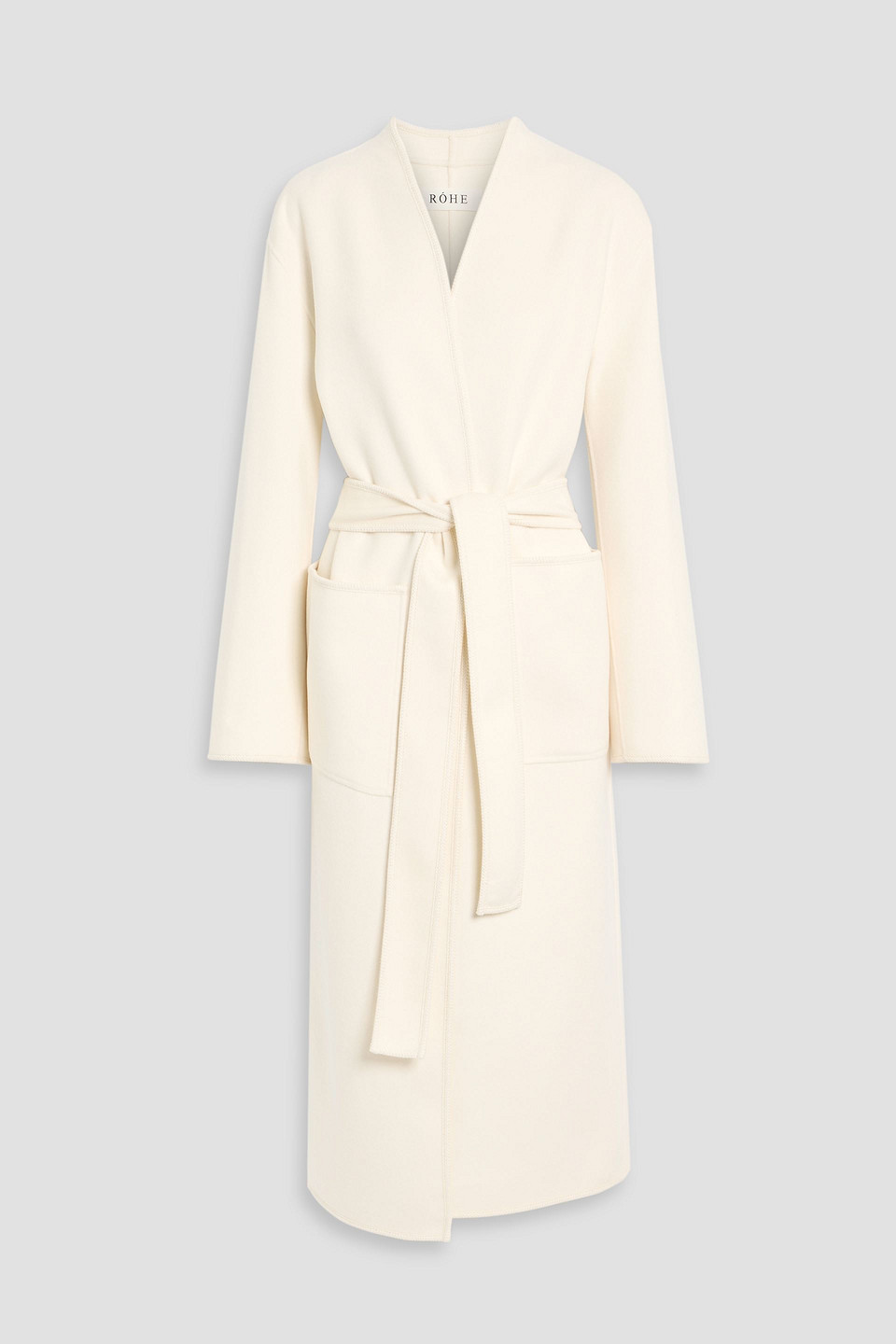 róhe - wool-felt coat - white - de 34