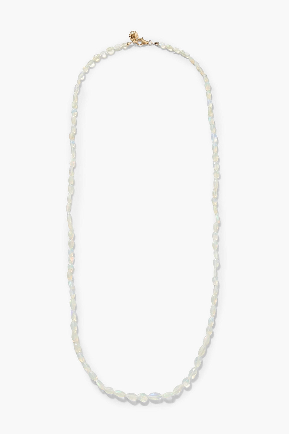 Fry Powers 18-karat Gold Opal Necklace In Metallic