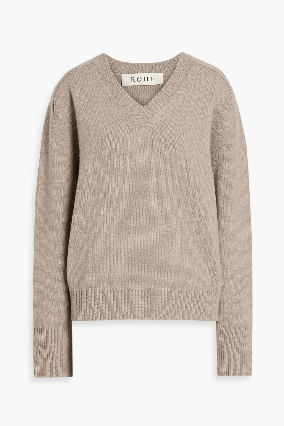 Rohe Cutout Wool And Cashmere-blend Sweater In Neutral