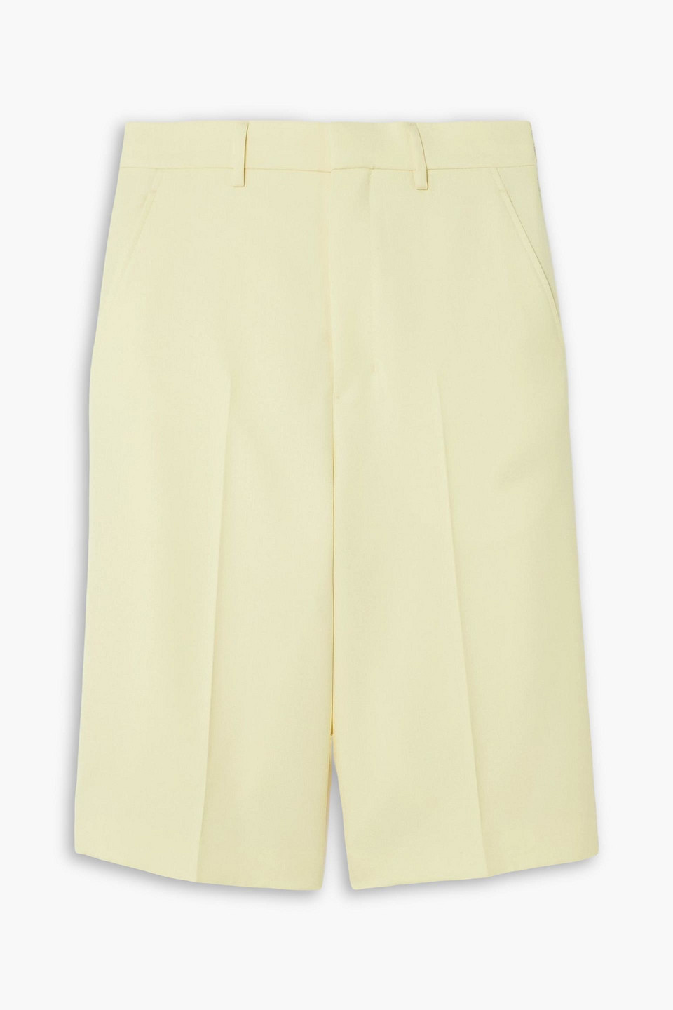 ami alexandre mattiussi - wool shorts - yellow - fr 38