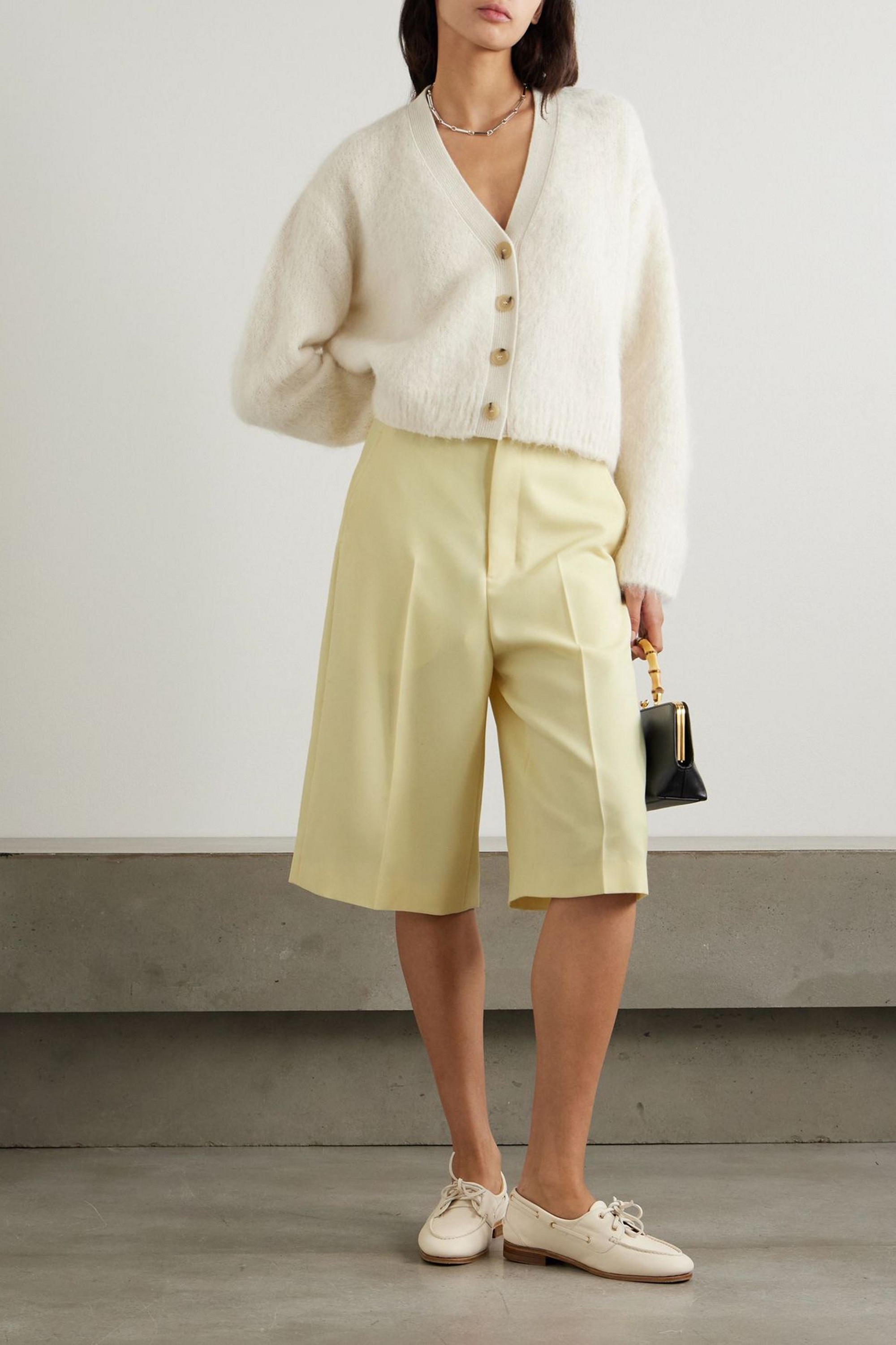 AMI ALEXANDRE MATTIUSSI Wool shorts