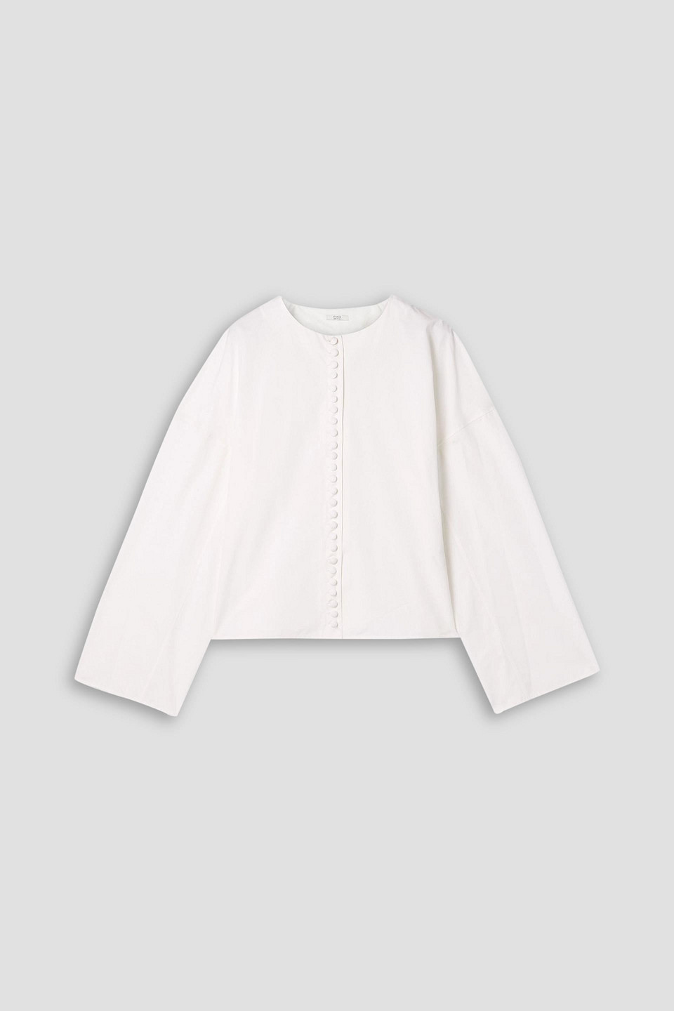 Fforme Fish Cotton-poplin Shirt In White