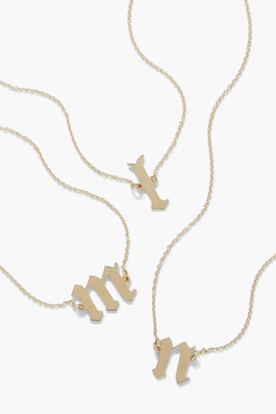 The M Jewelers Single Letter 10-karat Gold Choker