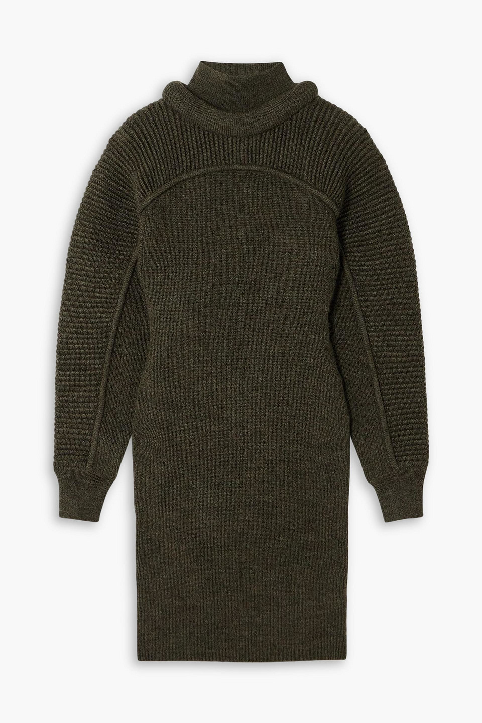 Isabel Marant Hilde Ribbed Wool Mini Dress In Multi