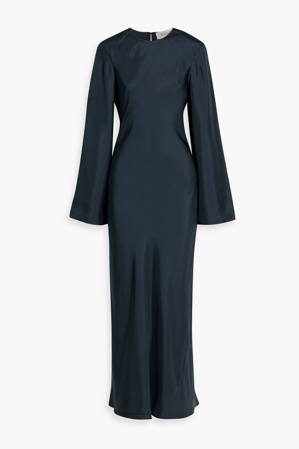 Rohe Silk-twill Maxi Dress In Blue