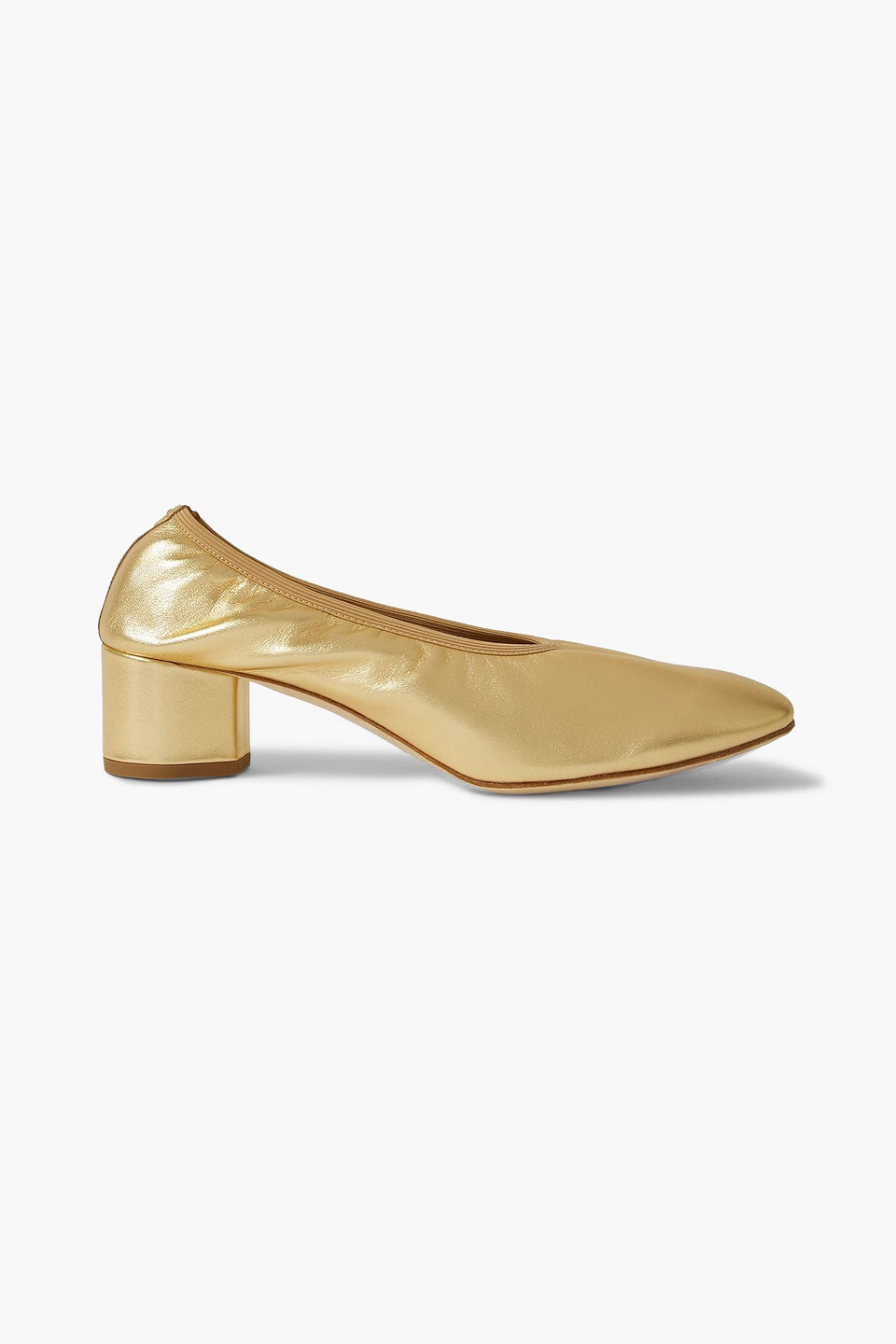 aeyde - gemma metallic leather pumps - metallic - eu 35