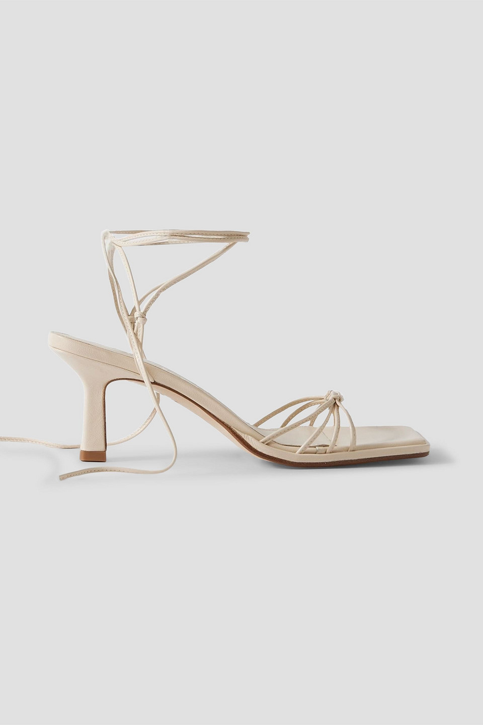 Aeyde Roda Leather Sandals In White