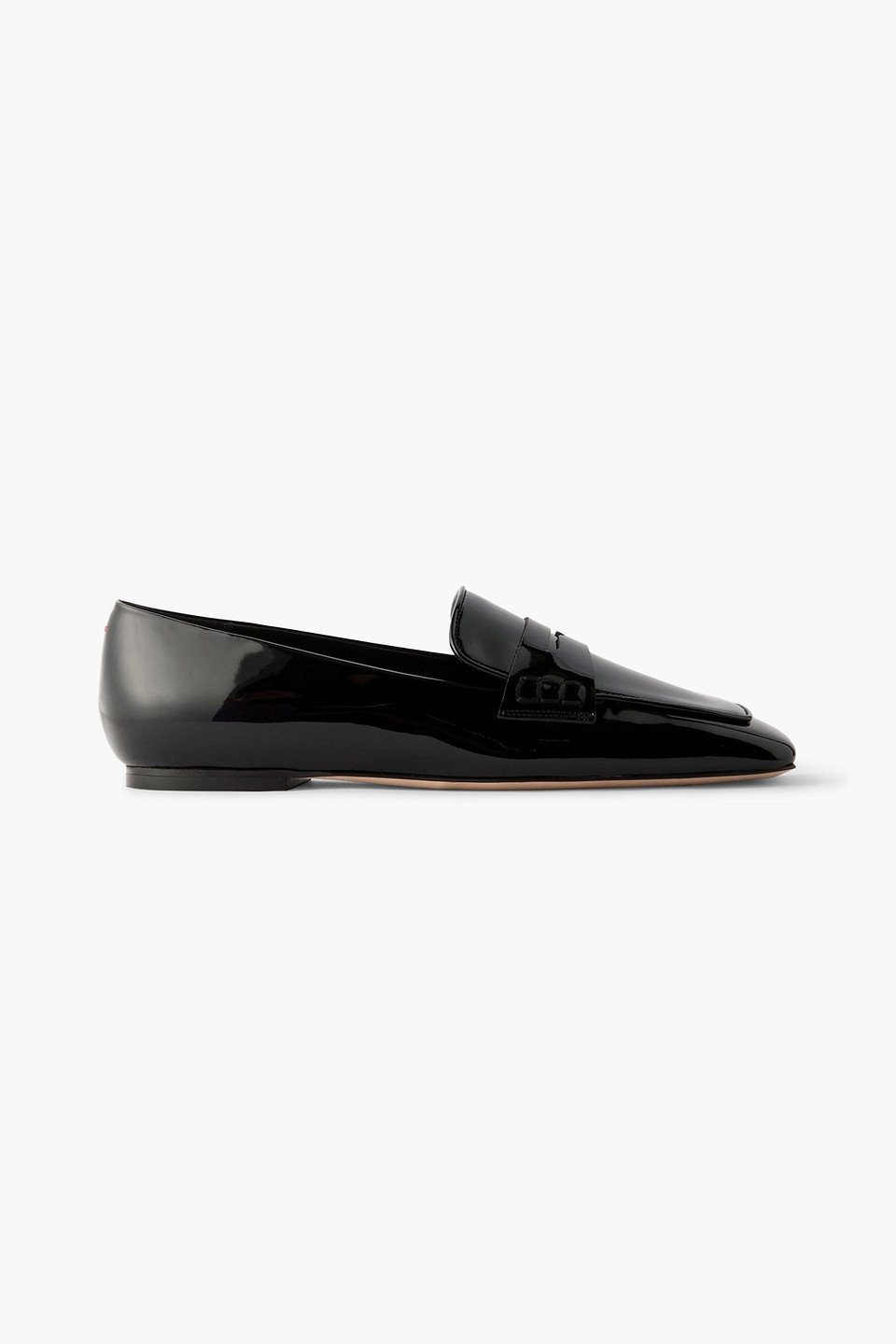 aeyde - tom patent-leather loafers - black - eu 40