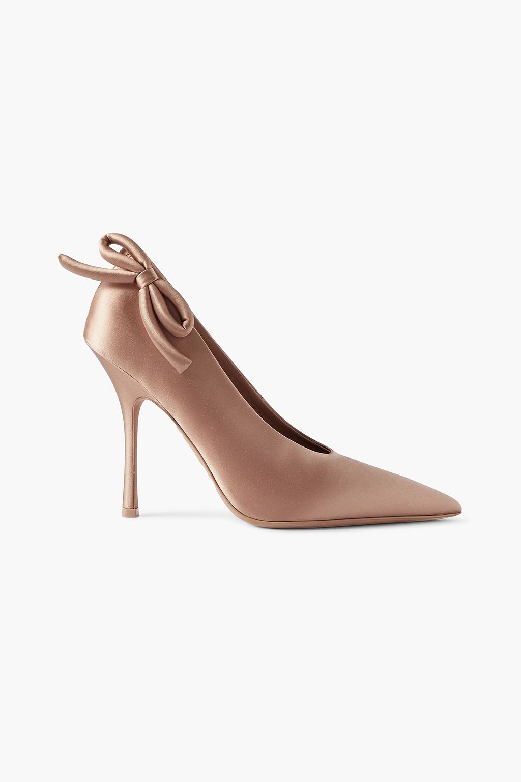 VALENTINO GARAVANI Nite-Out 110 bow-detailed cutout satin pumps