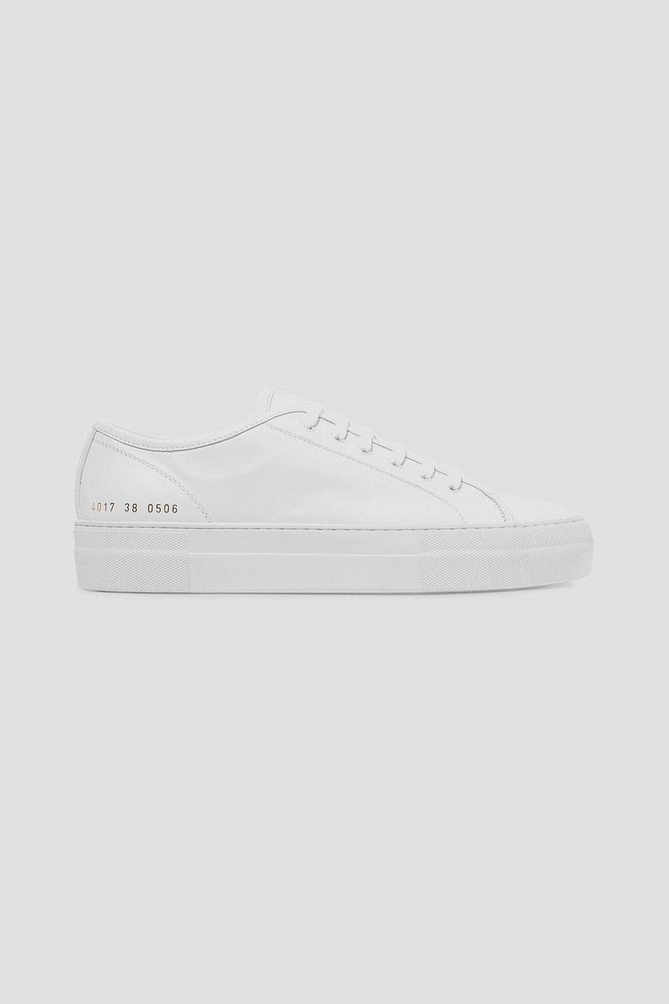 Common Projects Tournament Leather Sneakers In White