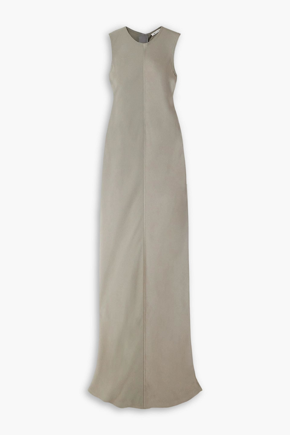ami alexandre mattiussi - satin-crepe maxi dress - neutral - fr 38
