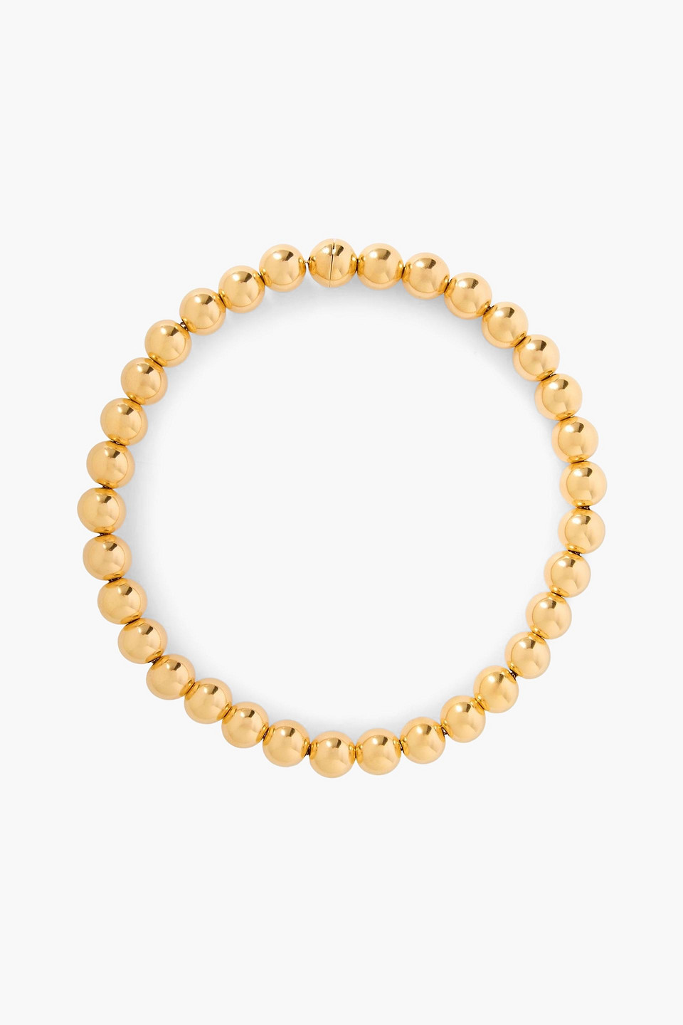Jil Sander Sphere Gold-tone Necklace In Green