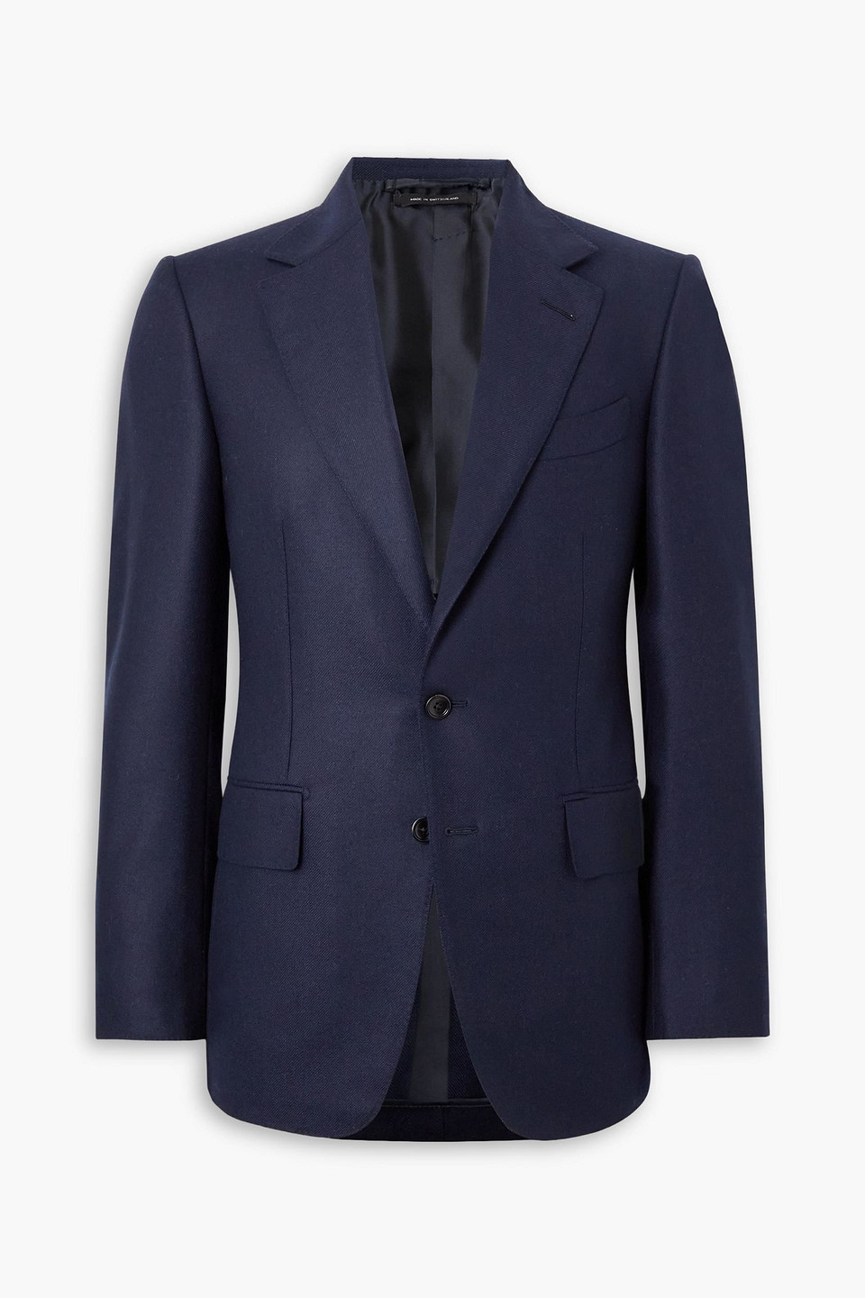 tom ford - shelton slim-fit wool and cashmere-blend twill blazer - blue - it 54