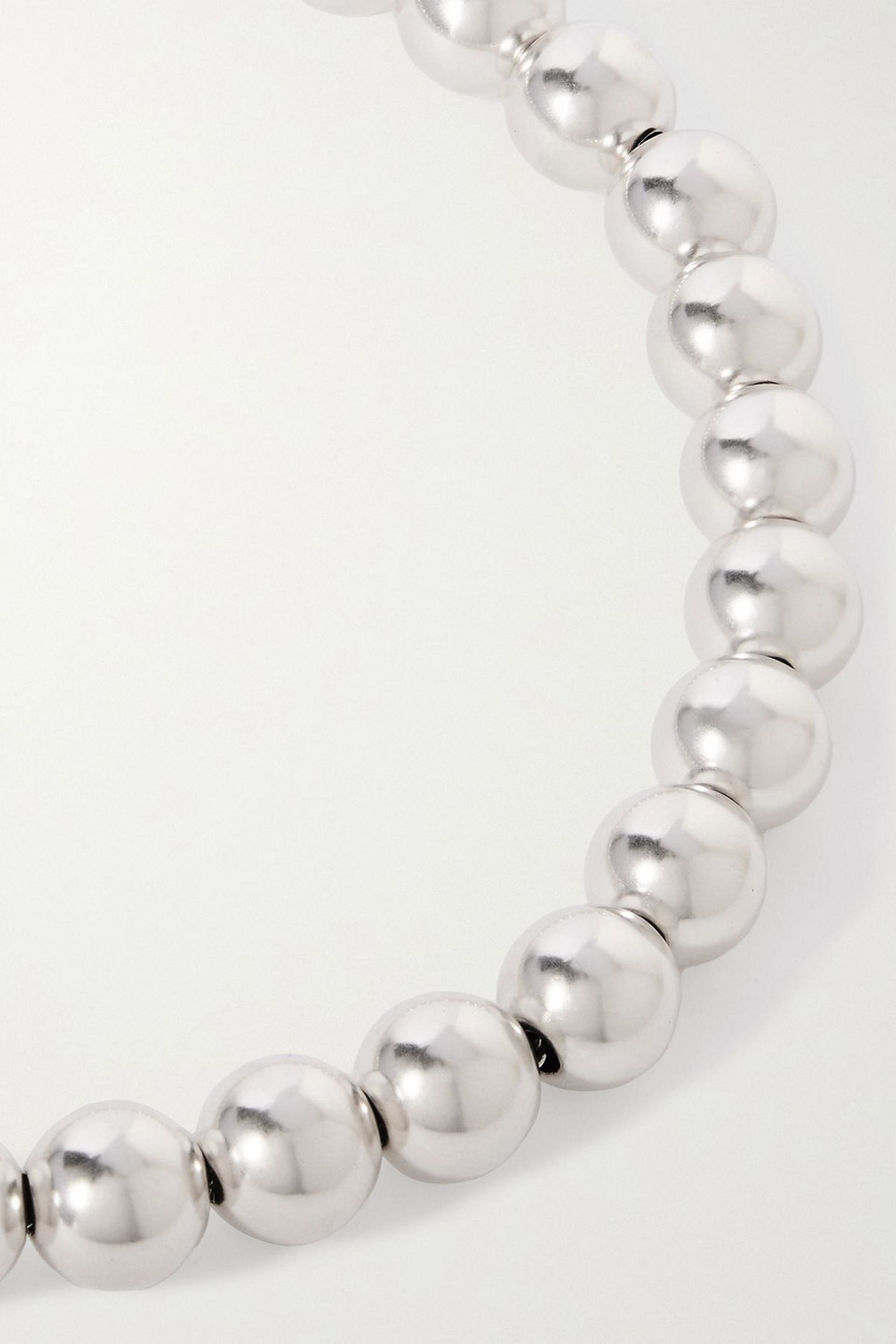 Jil Sander Sphere Silver-tone Necklace In Pattern