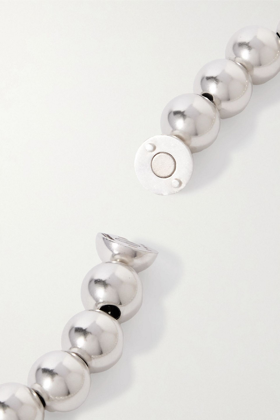 Jil Sander Sphere Silver-tone Necklace In Pattern