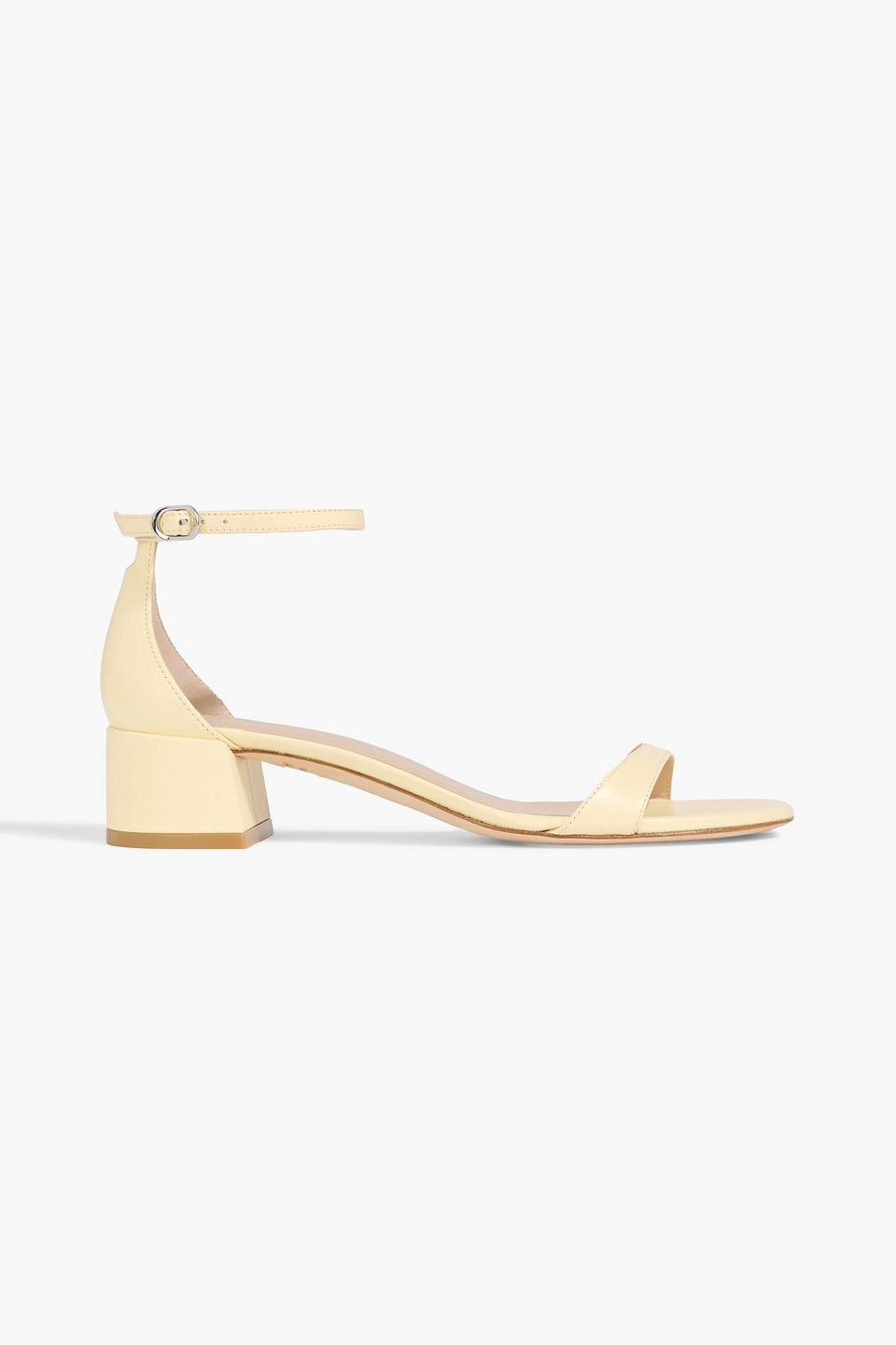 Stuart Weitzman Leather Sandals In Nude