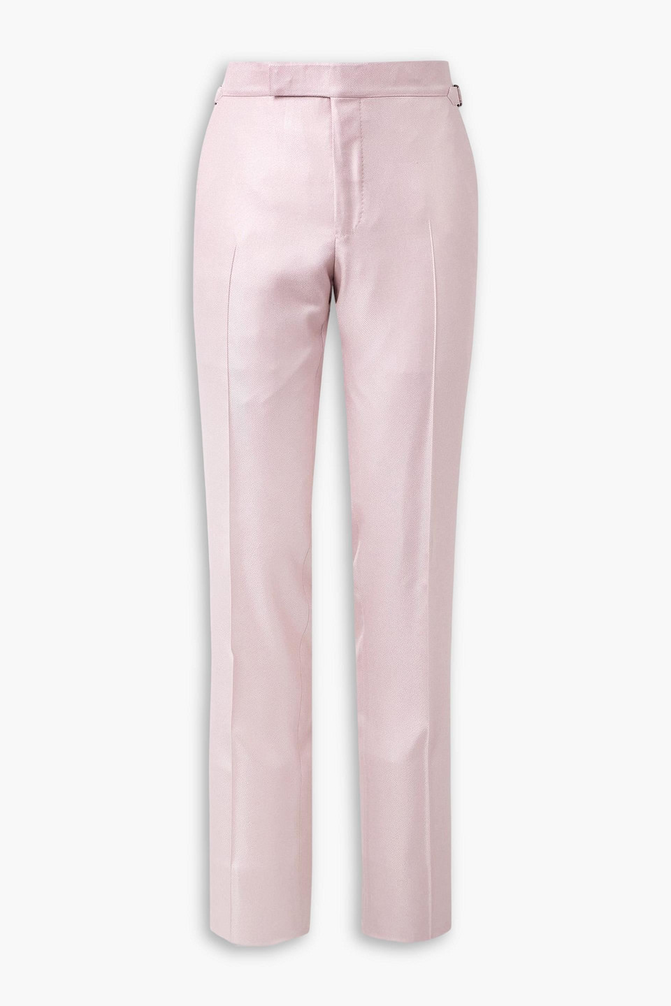 tom ford - o'connor straight-leg silk-twill suit pants - pink - it 48