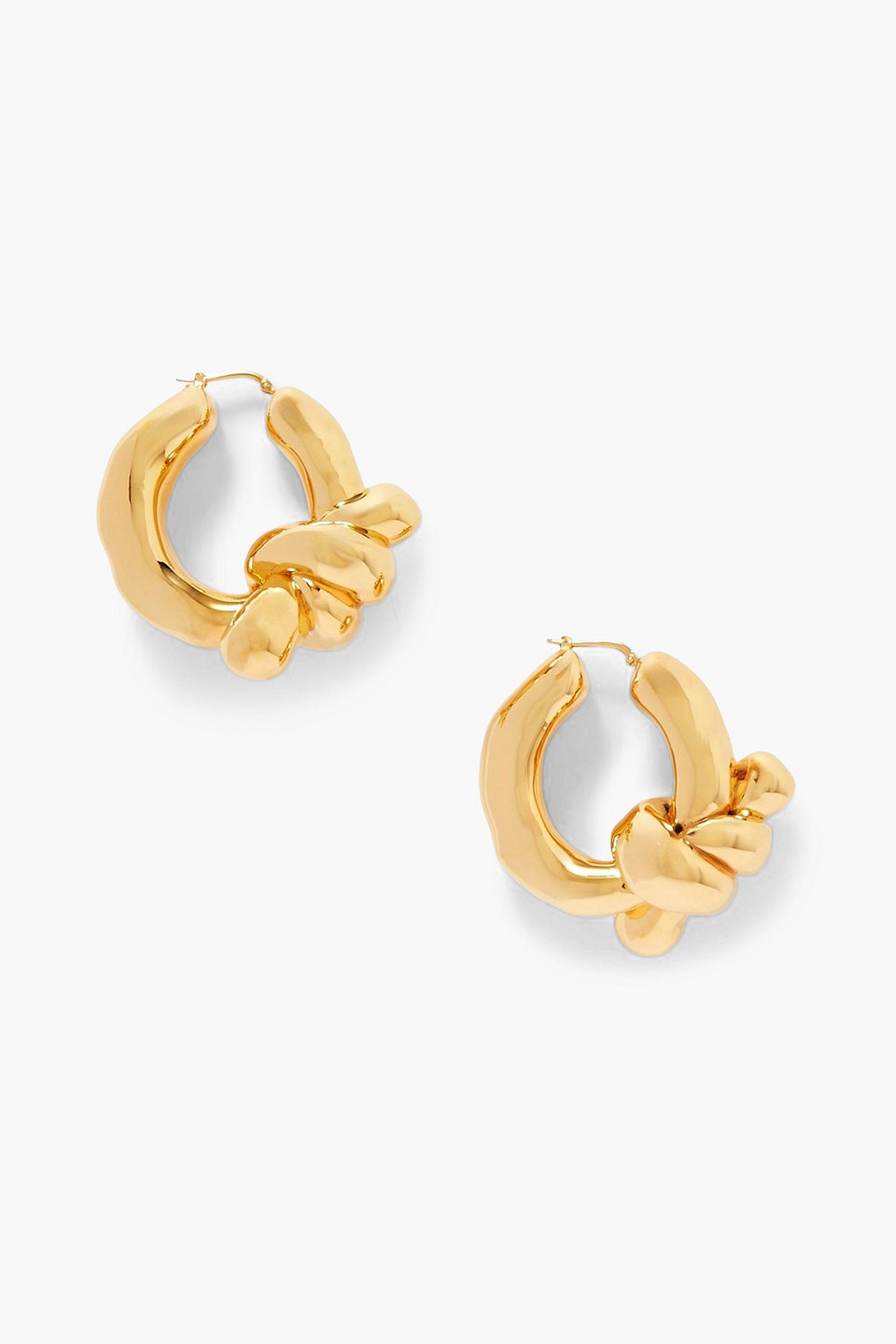 Jil Sander Gold-tone Hoop Earrings