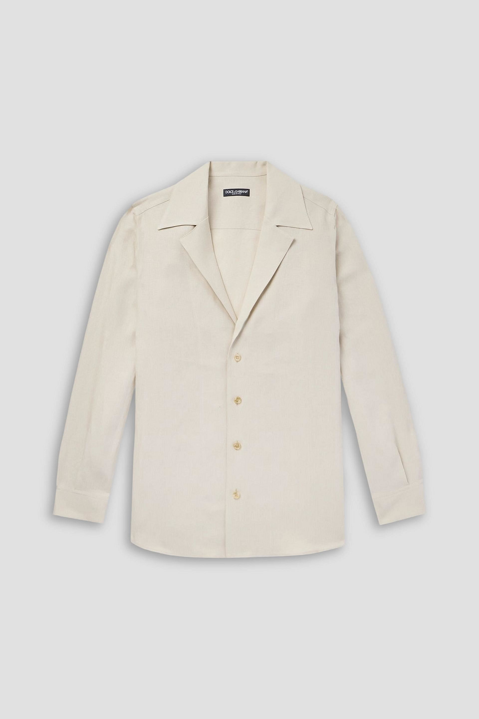 dolce&gabbana - linen shirt - white - eu 39