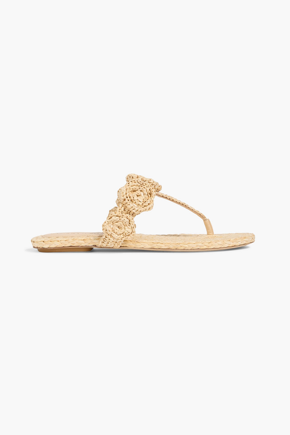 stuart weitzman - magnolia raffia sandals - neutral - us 8.5