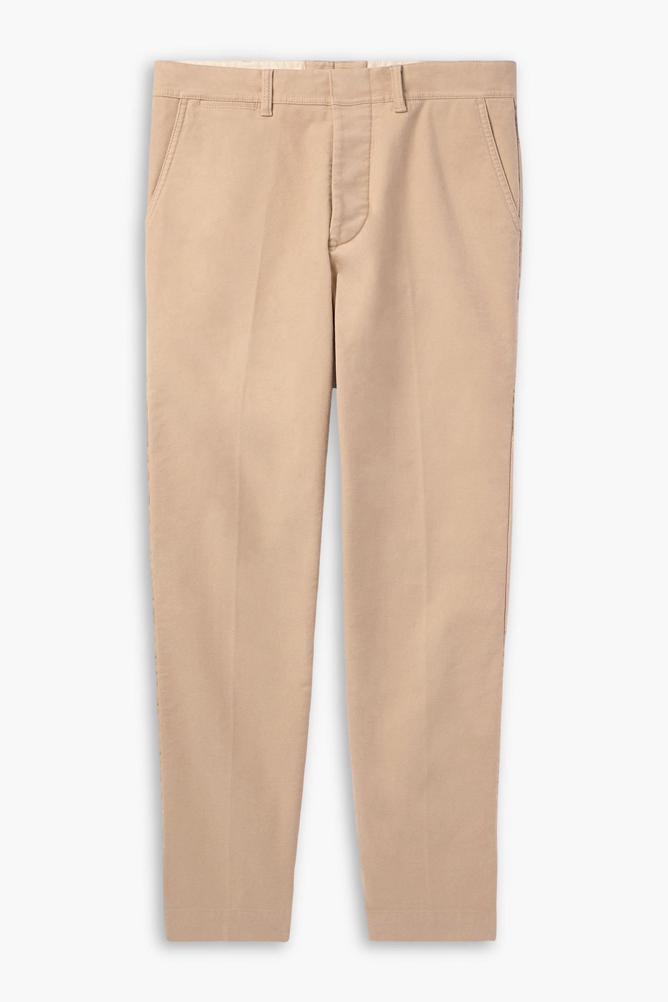 tom ford - cotton-blend moleskin straight-leg pants - neutral - 40