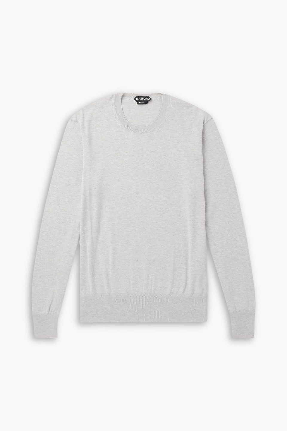 tom ford - cotton sweater - gray - it 52