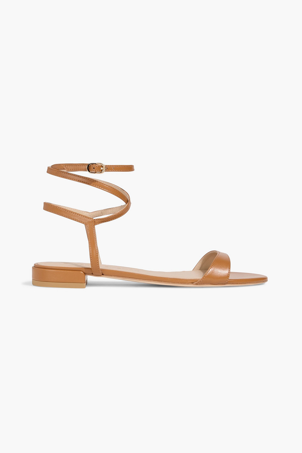 Stuart Weitzman Leather Sandals In Brown