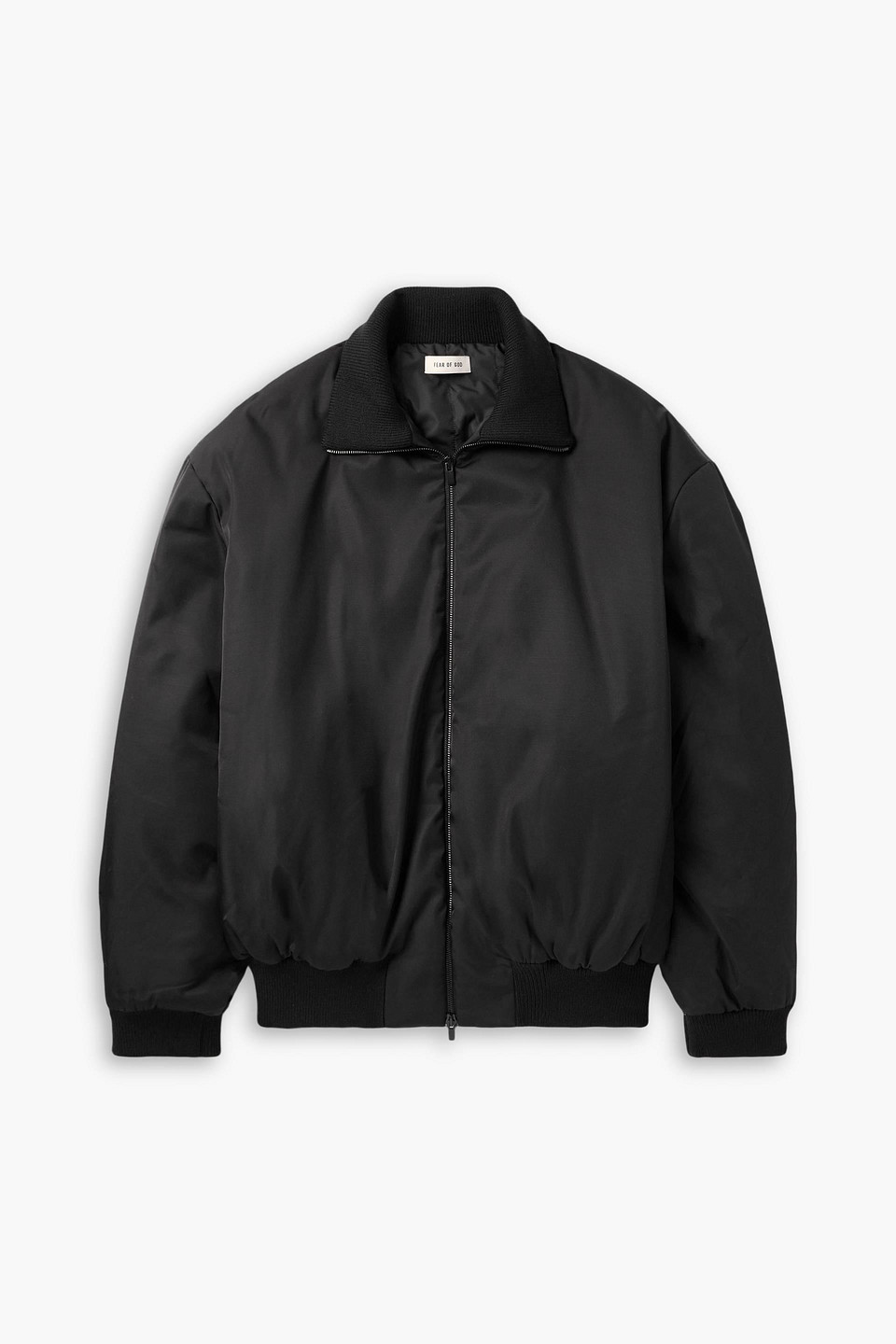 fear of god - padded shell bomber jacket - black - xl