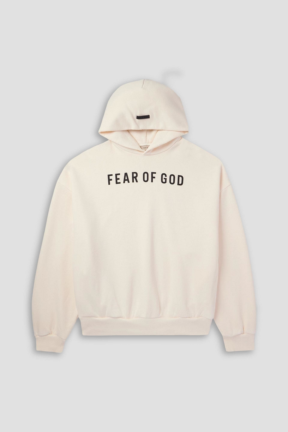 fear of god - printed cotton-jersey hoodie - white - xxl
