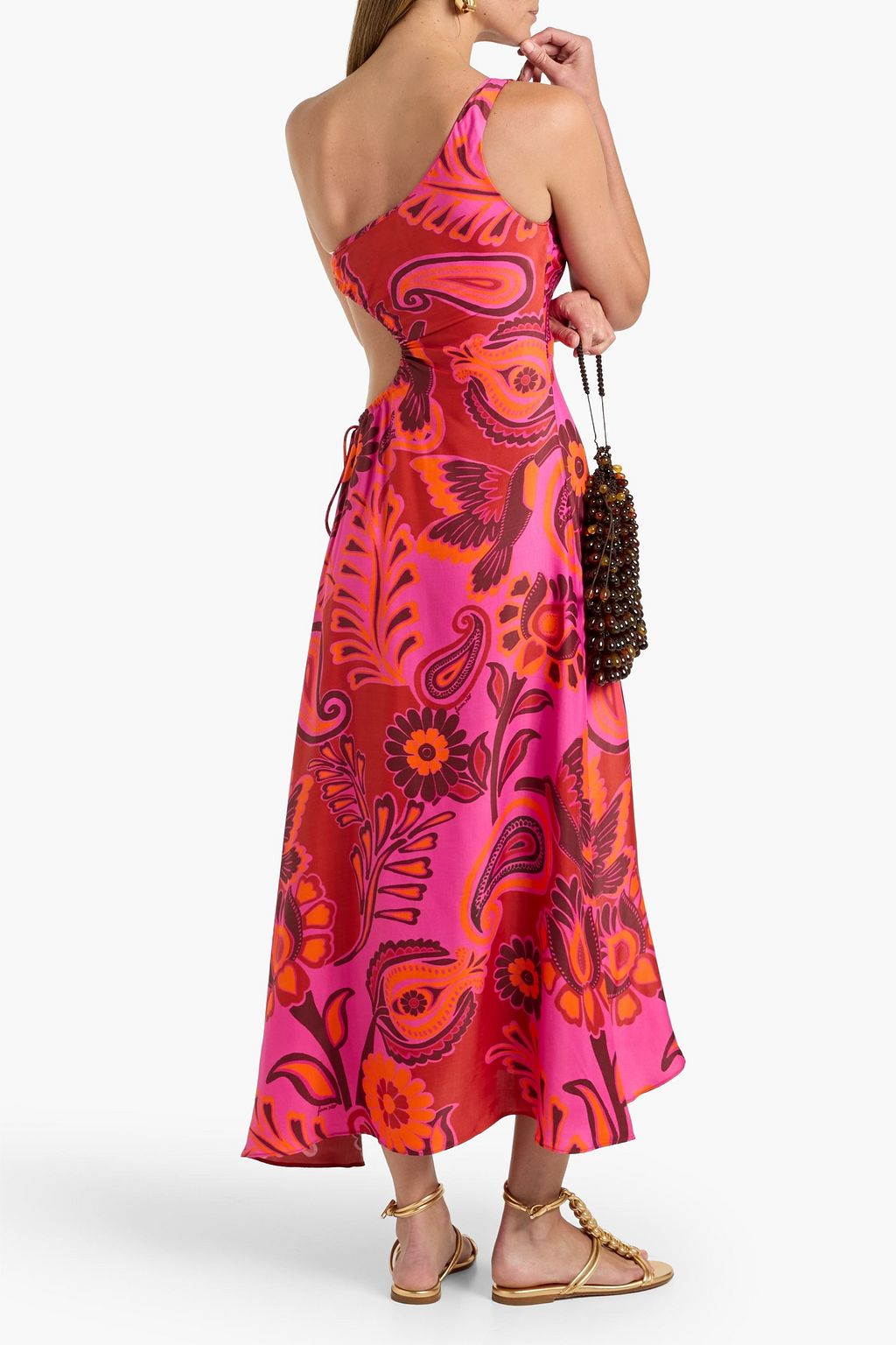black and pink dress Black and Pink Satin Long Prom Dress With Bow, Black and Pink Long Formal Evening Dresses, US 12 / Pink as Pics / With Rush+$19.99