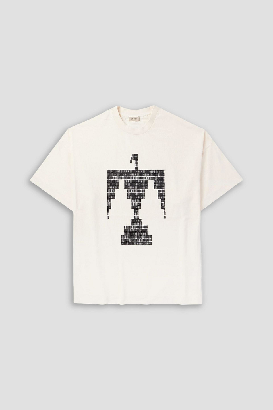 fear of god - thunderbird oversized printed cotton-jersey t-shirt - white - l