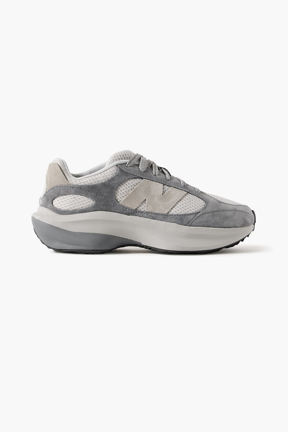 new balance - wrpd runner suede and mesh sneakers - gray - us 7