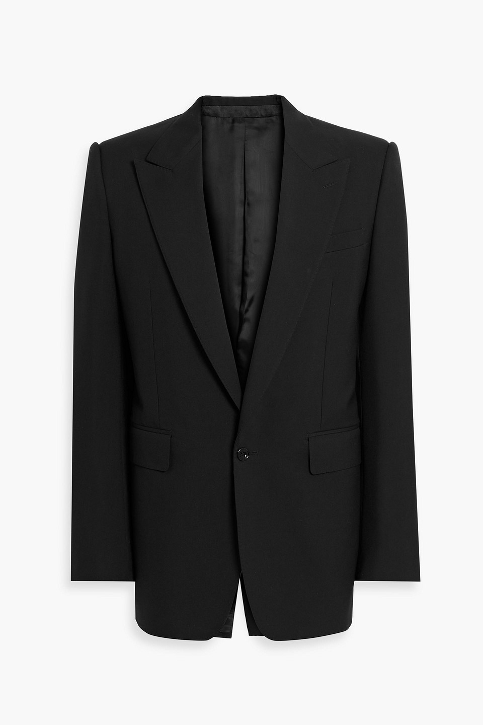 mcqueen - wool-twill blazer - black - it 48