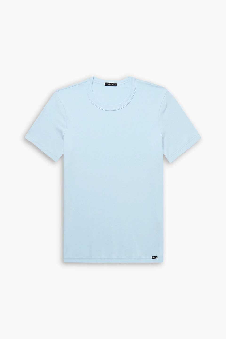 tom ford - slim-fit stretch-cotton jersey t-shirt - blue - l