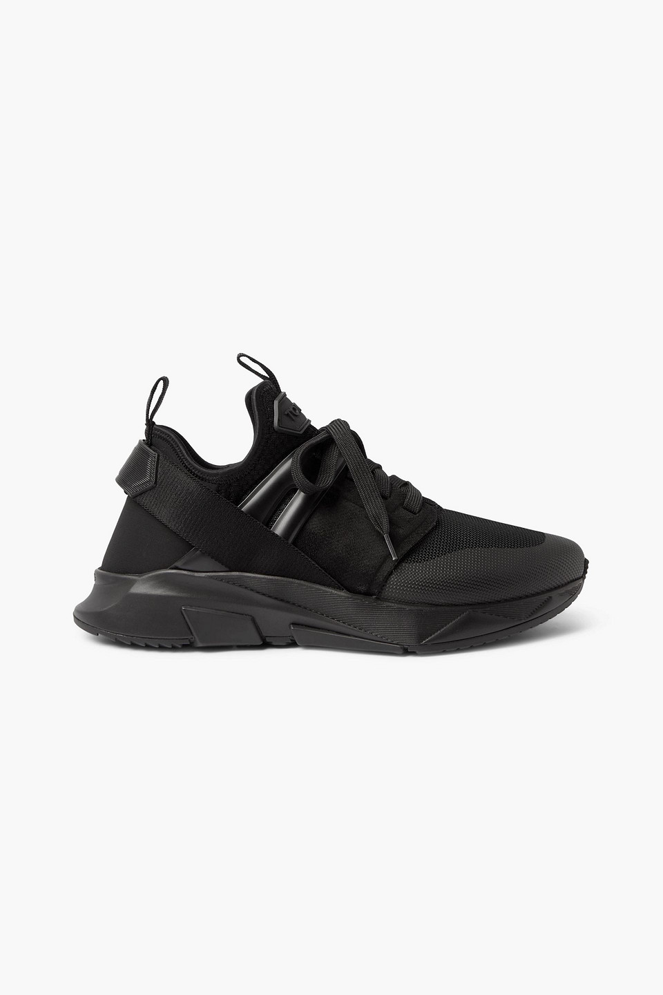 tom ford - jago neoprene and mesh sneakers - black - uk 7