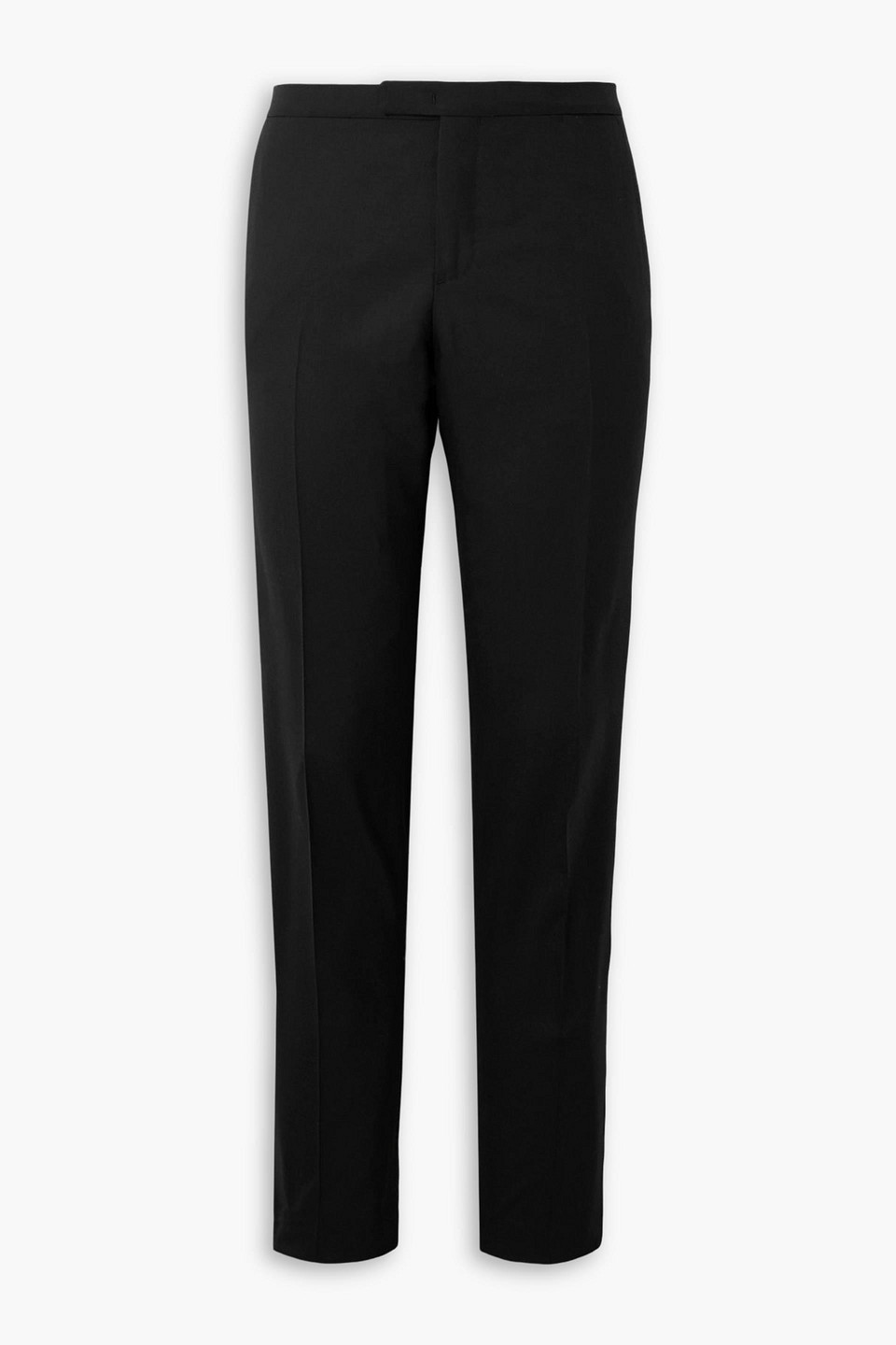 boglioli - slim-fit tapered satin-trimmed wool tuxedo pants - black - it 54