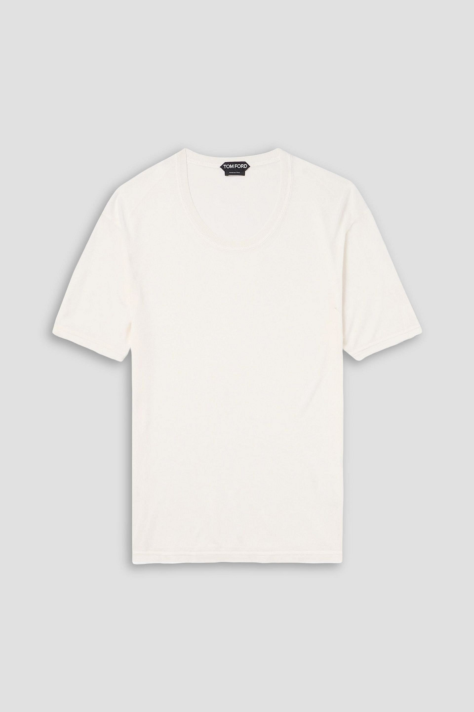 tom ford - silk-blend t-shirt - white - it 48