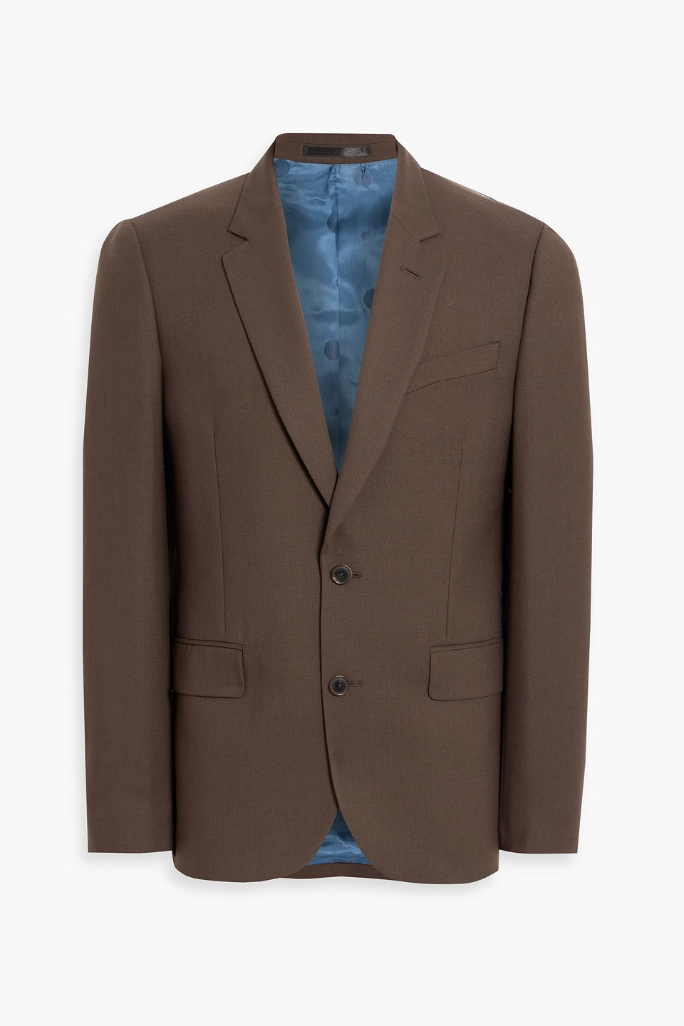 paul smith - wool-twill suit - brown - us 38